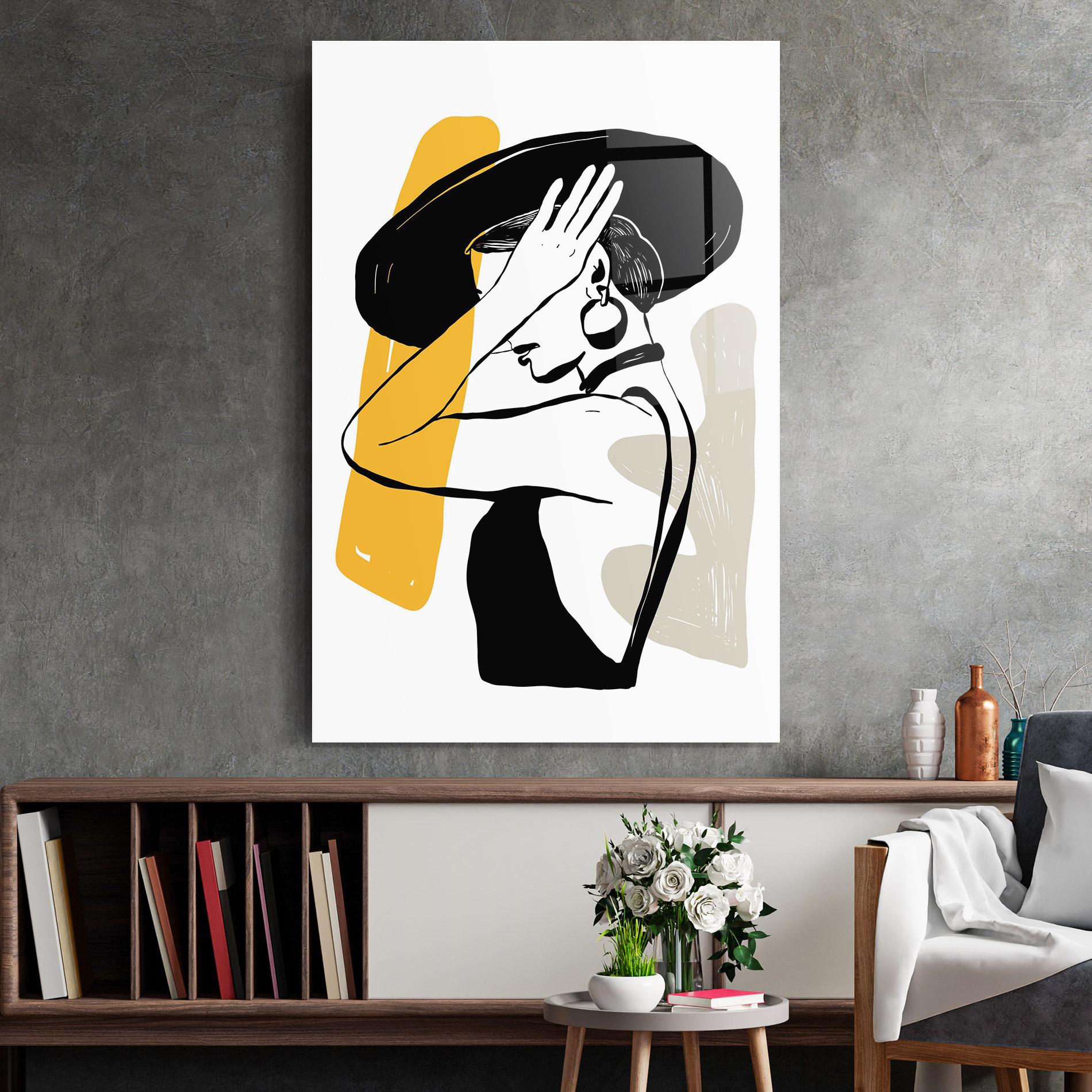 Üvegkép Big Earring mockup 2