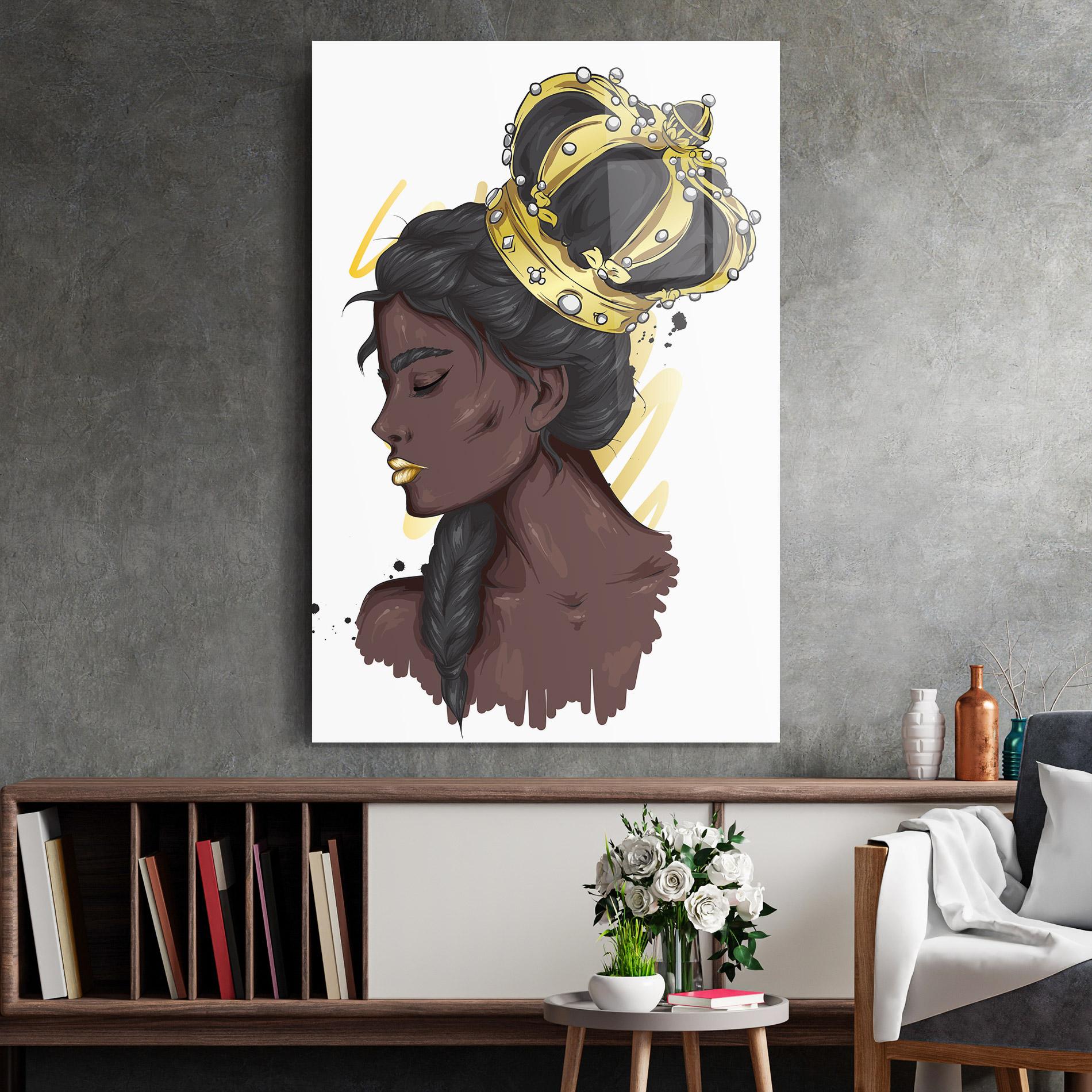 Üvegkép Big Gold Crown mockup 2