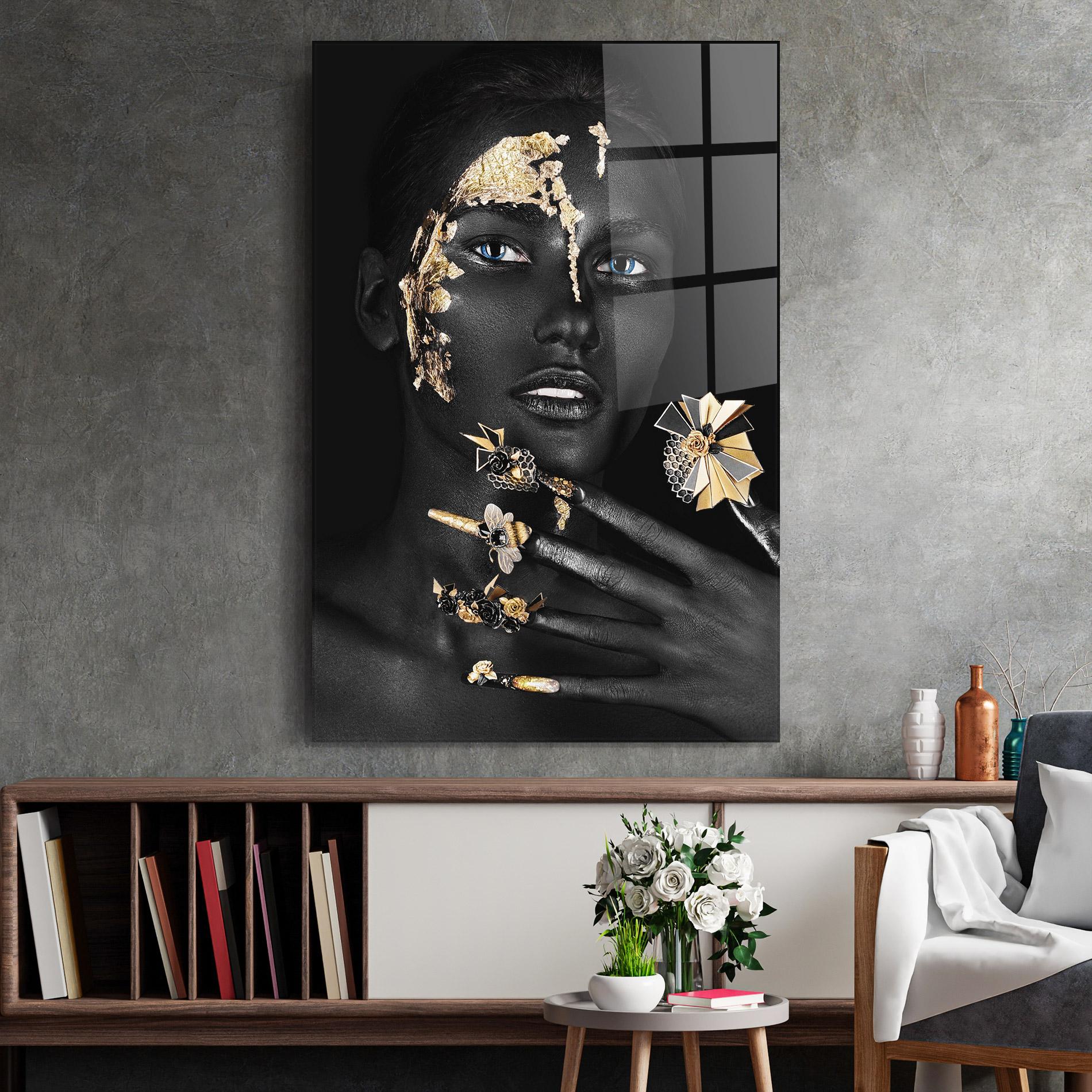 Üvegkép Black Art Makeup mockup 2