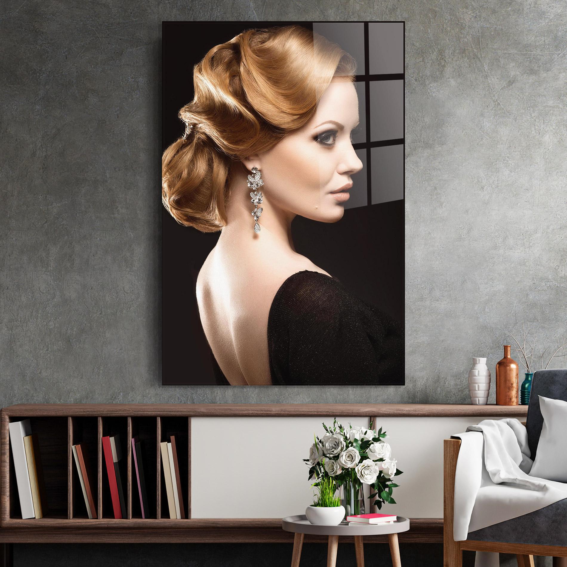 Üvegkép Elegant Earrings mockup 2