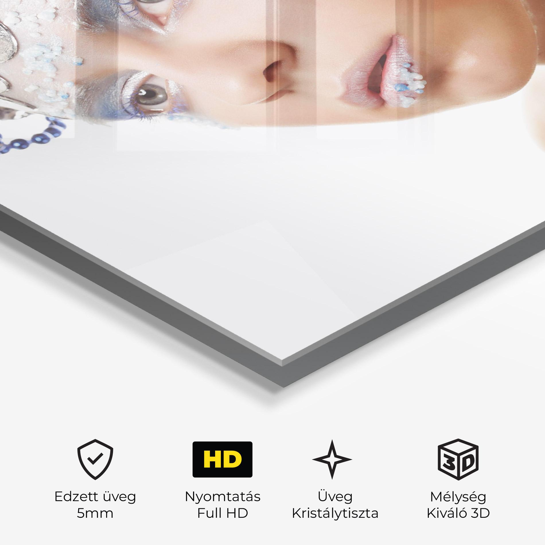 Üvegkép Blue Accessory mockup 3