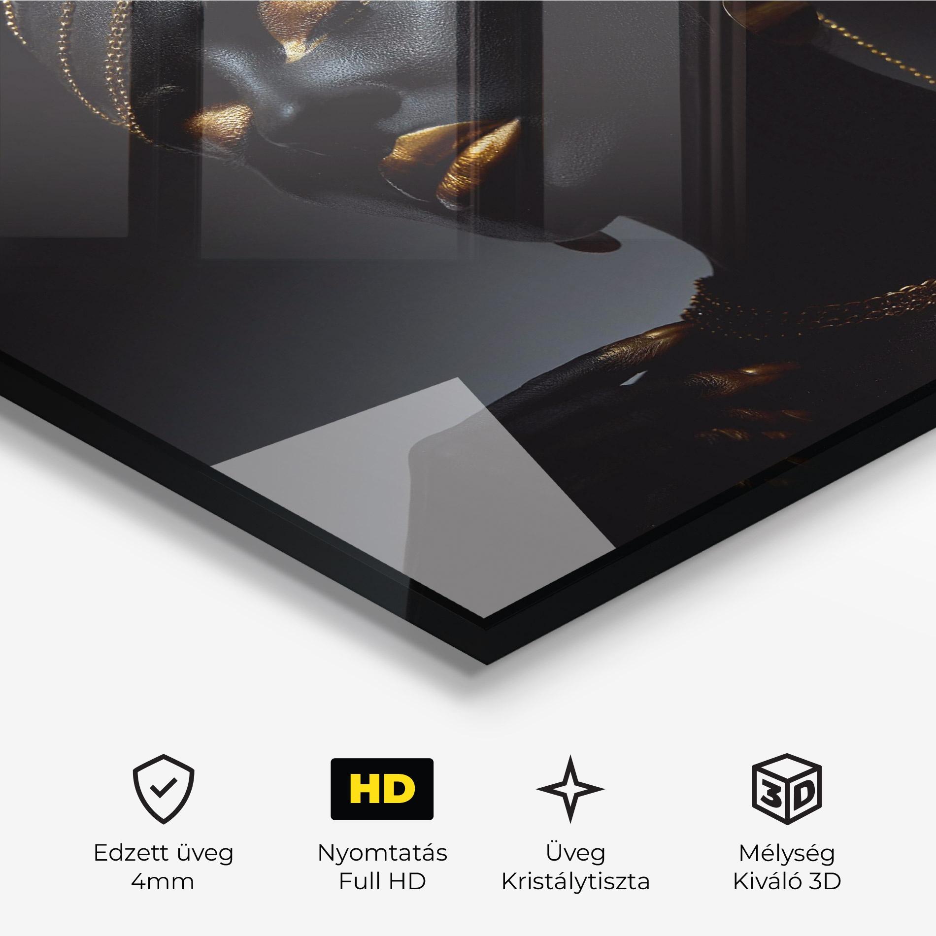Üvegkép Beauty Gold mockup 3