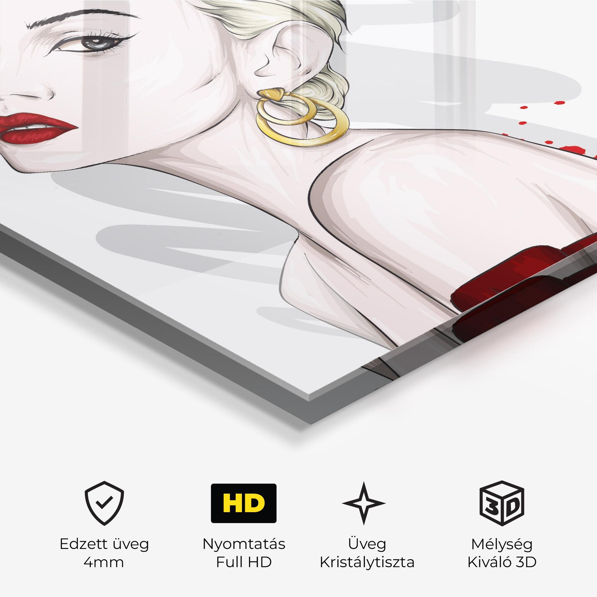 Üvegkép Big Red Crown mockup 3