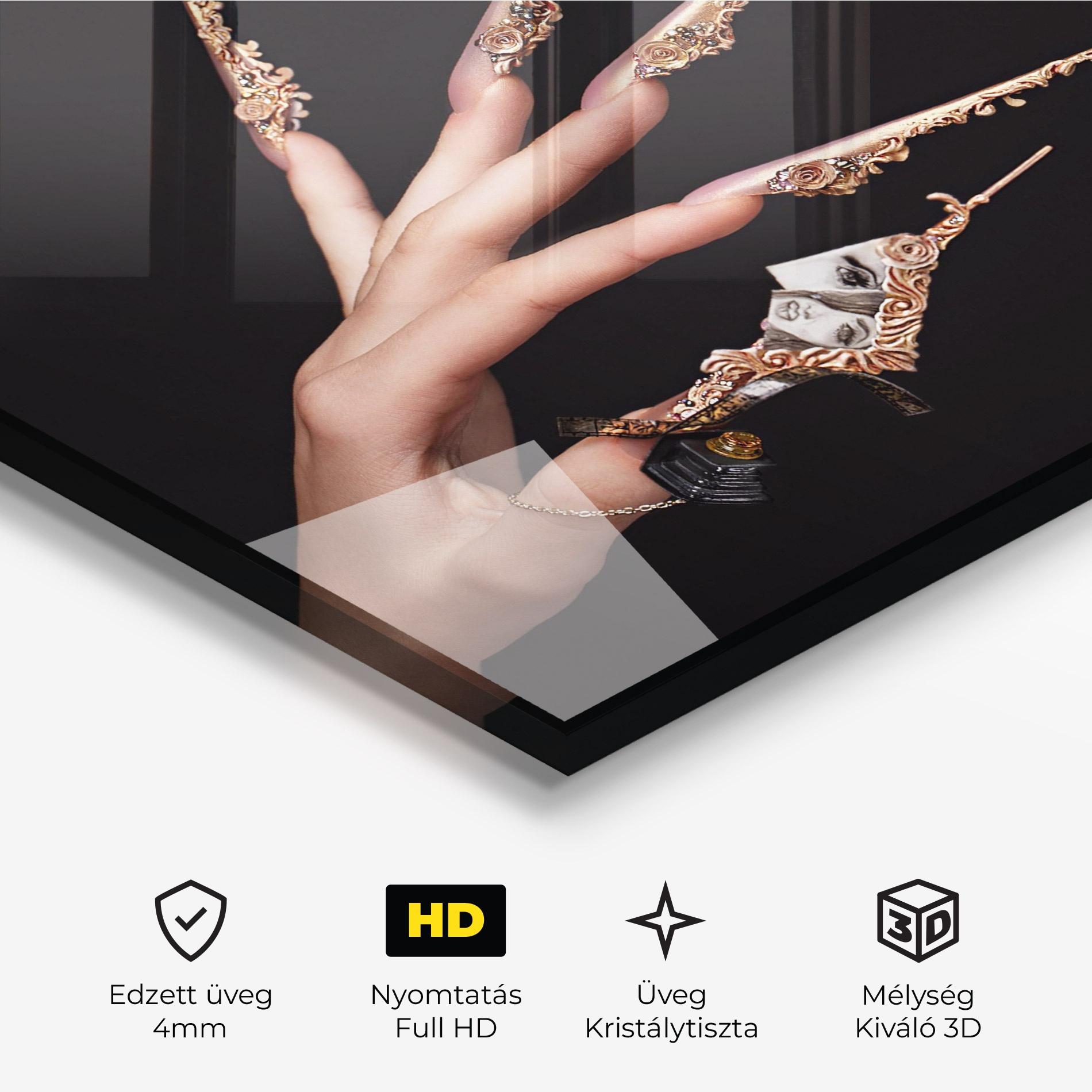 Üvegkép Creative Manicure mockup 3