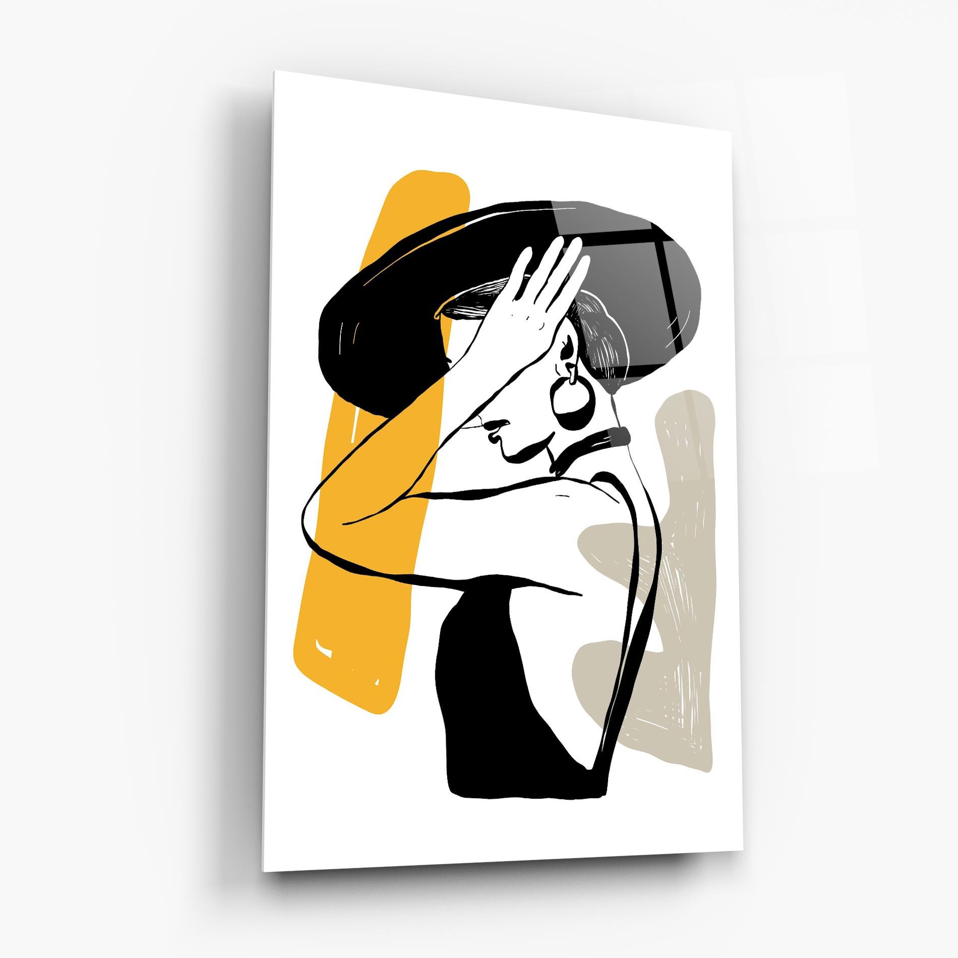 Üvegkép Big Earring mockup 6