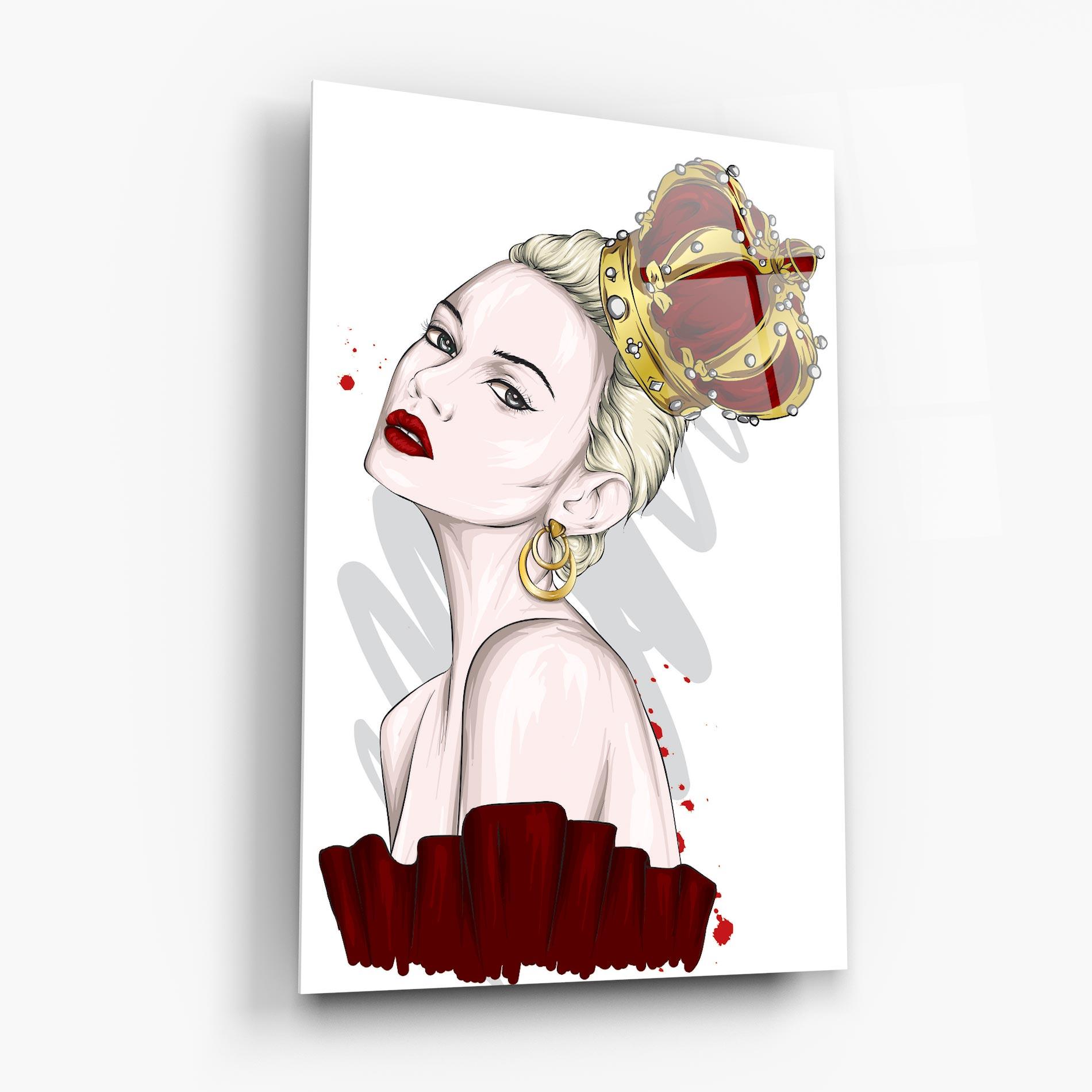 Üvegkép Big Red Crown mockup 6