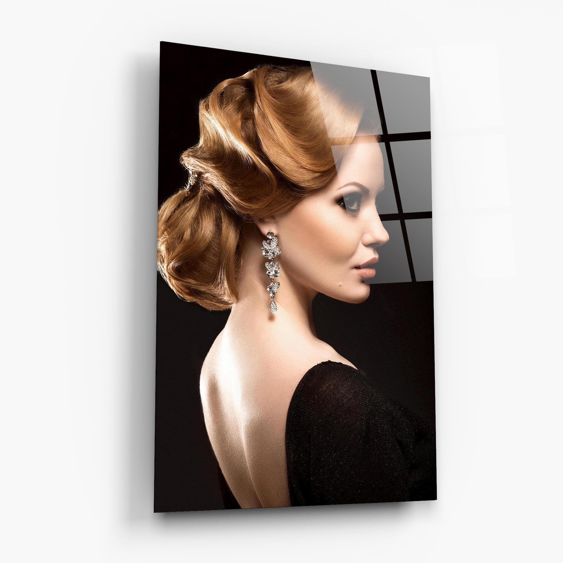 Üvegkép Elegant Earrings mockup 6