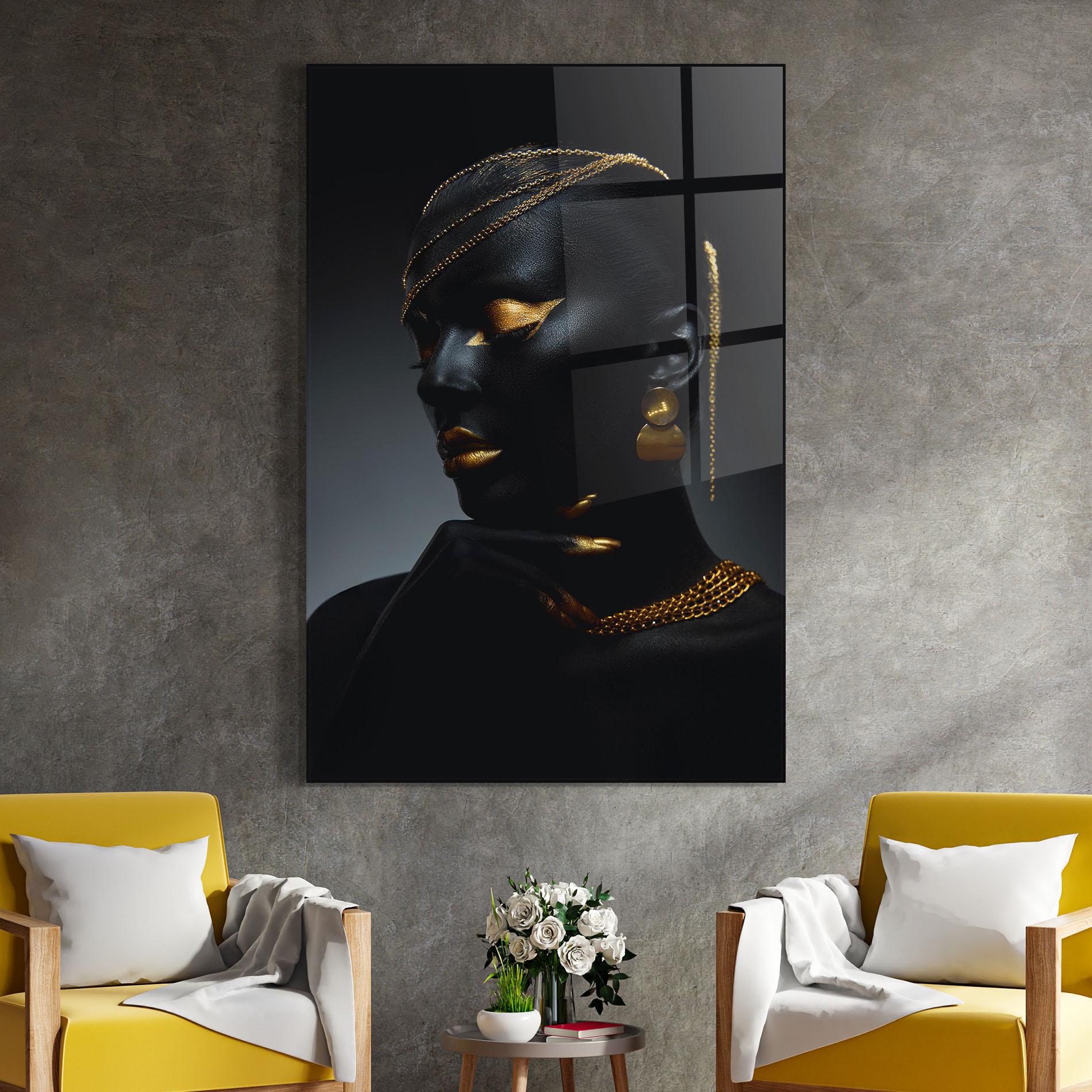 Üvegkép Beauty Gold Accessory mockup 4