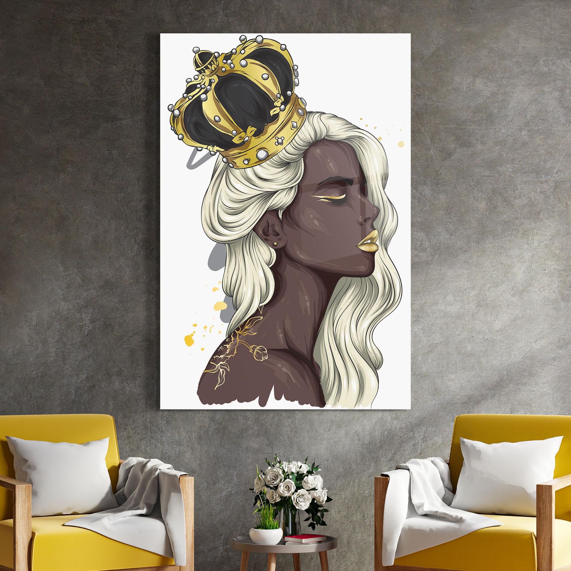 Üvegkép Big Black Crown mockup 4