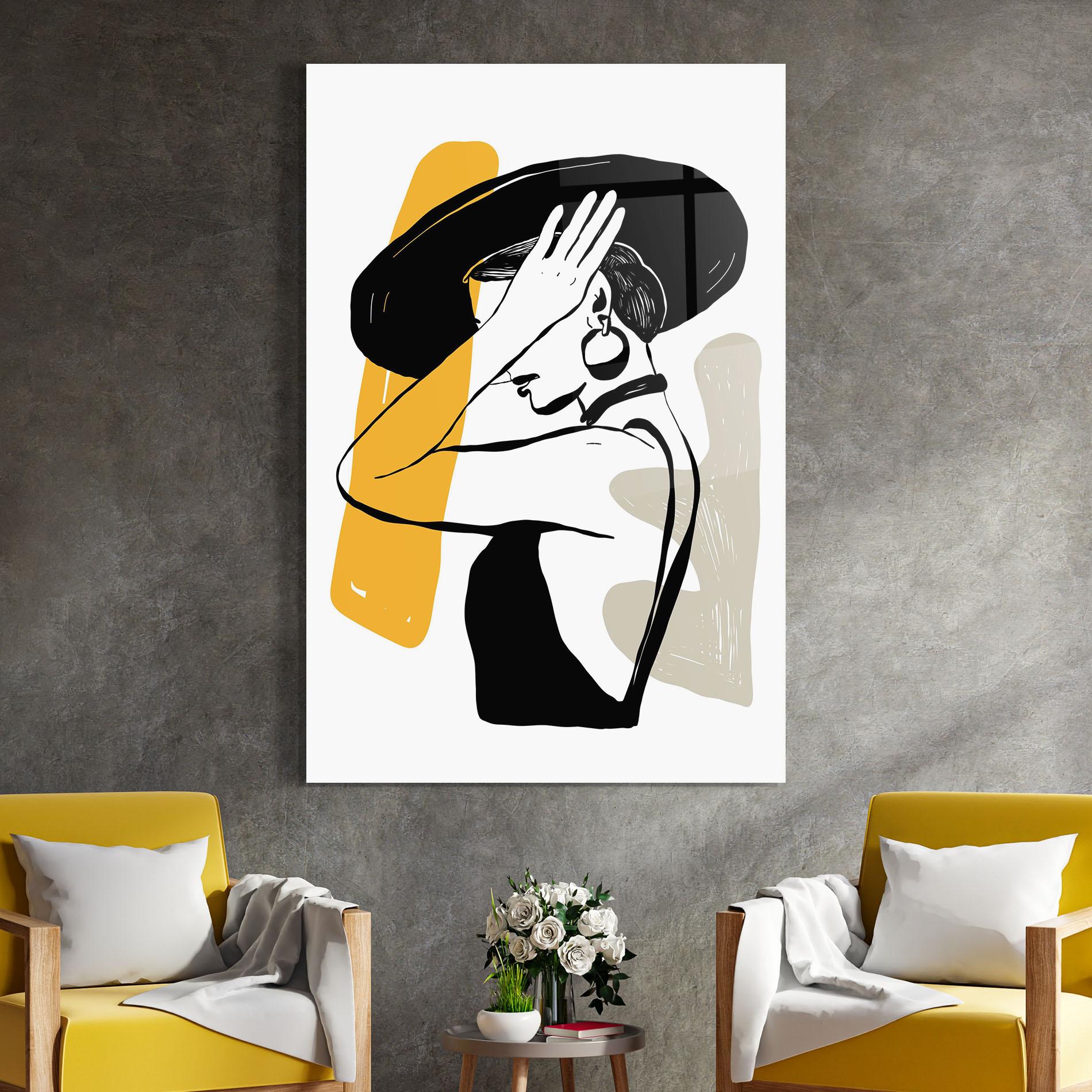 Üvegkép Big Earring mockup 4