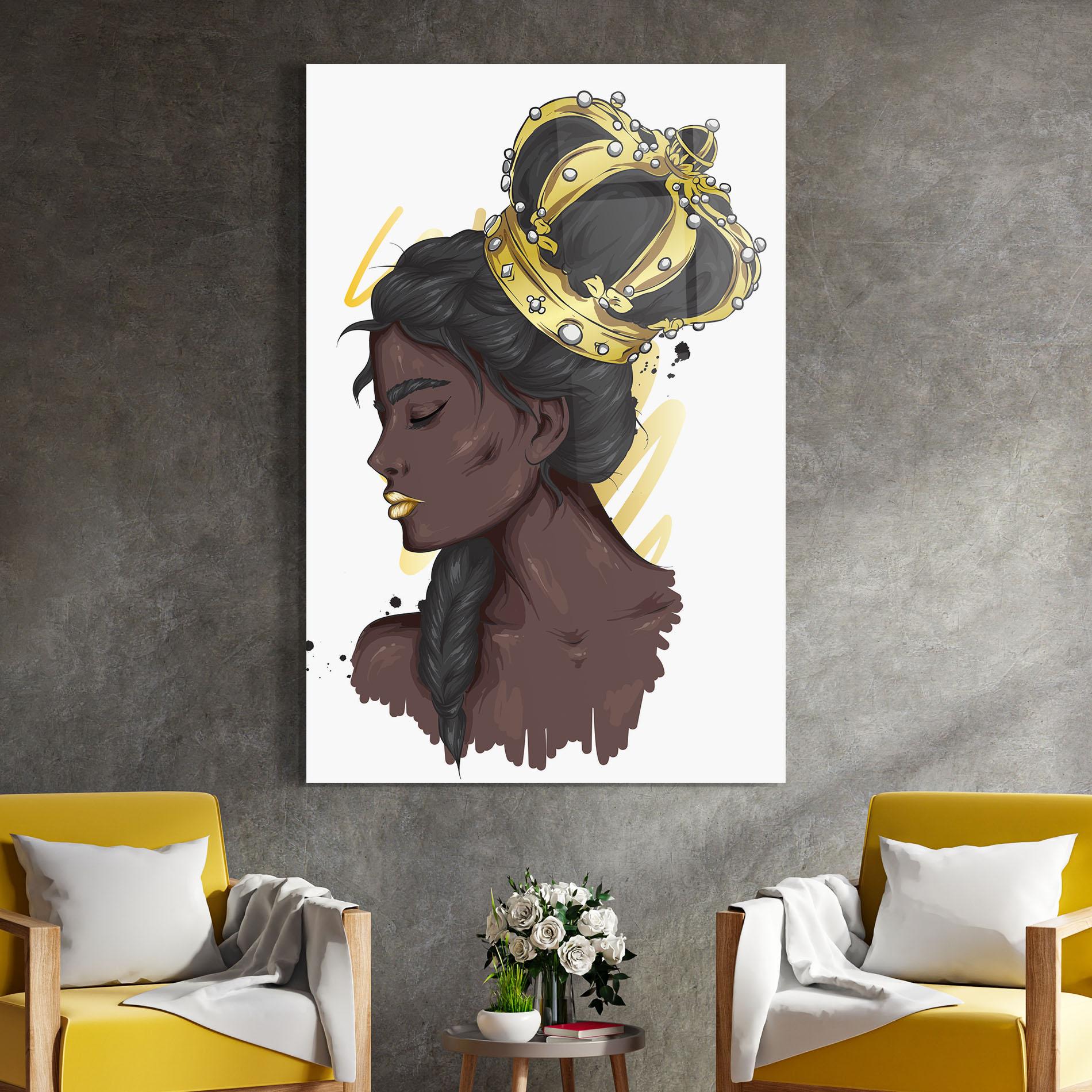 Üvegkép Big Gold Crown mockup 4