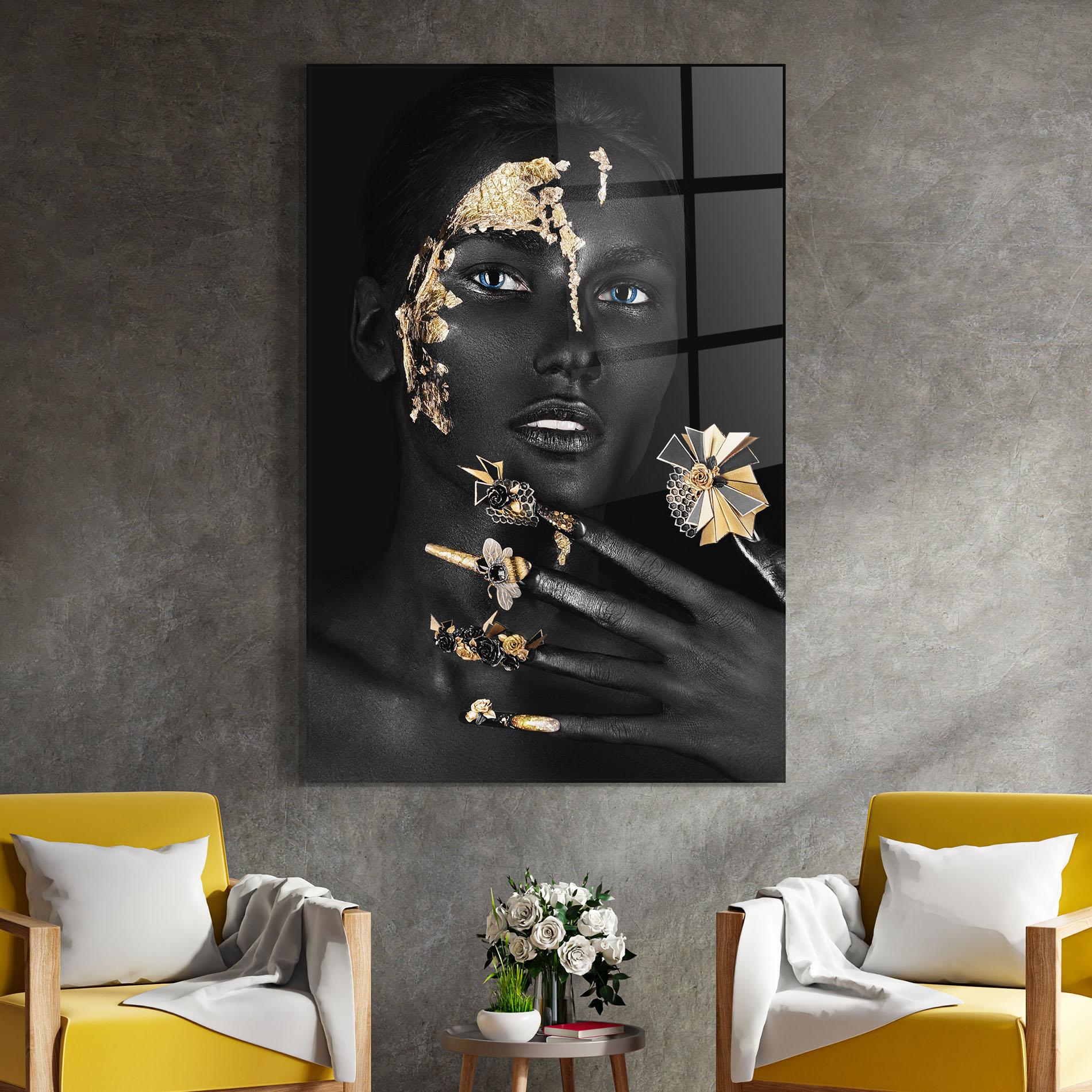 Üvegkép Black Art Makeup mockup 4