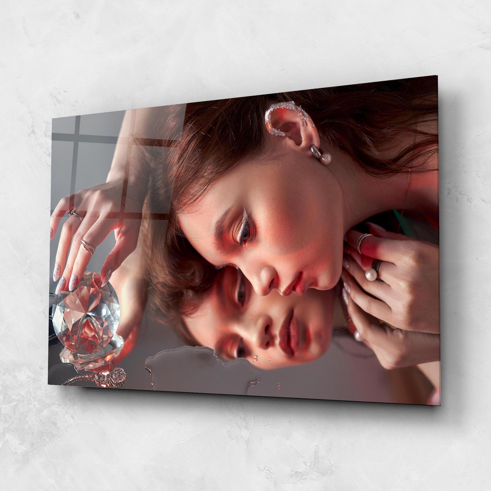 Üvegkép Big Diamond Hand mockup 1