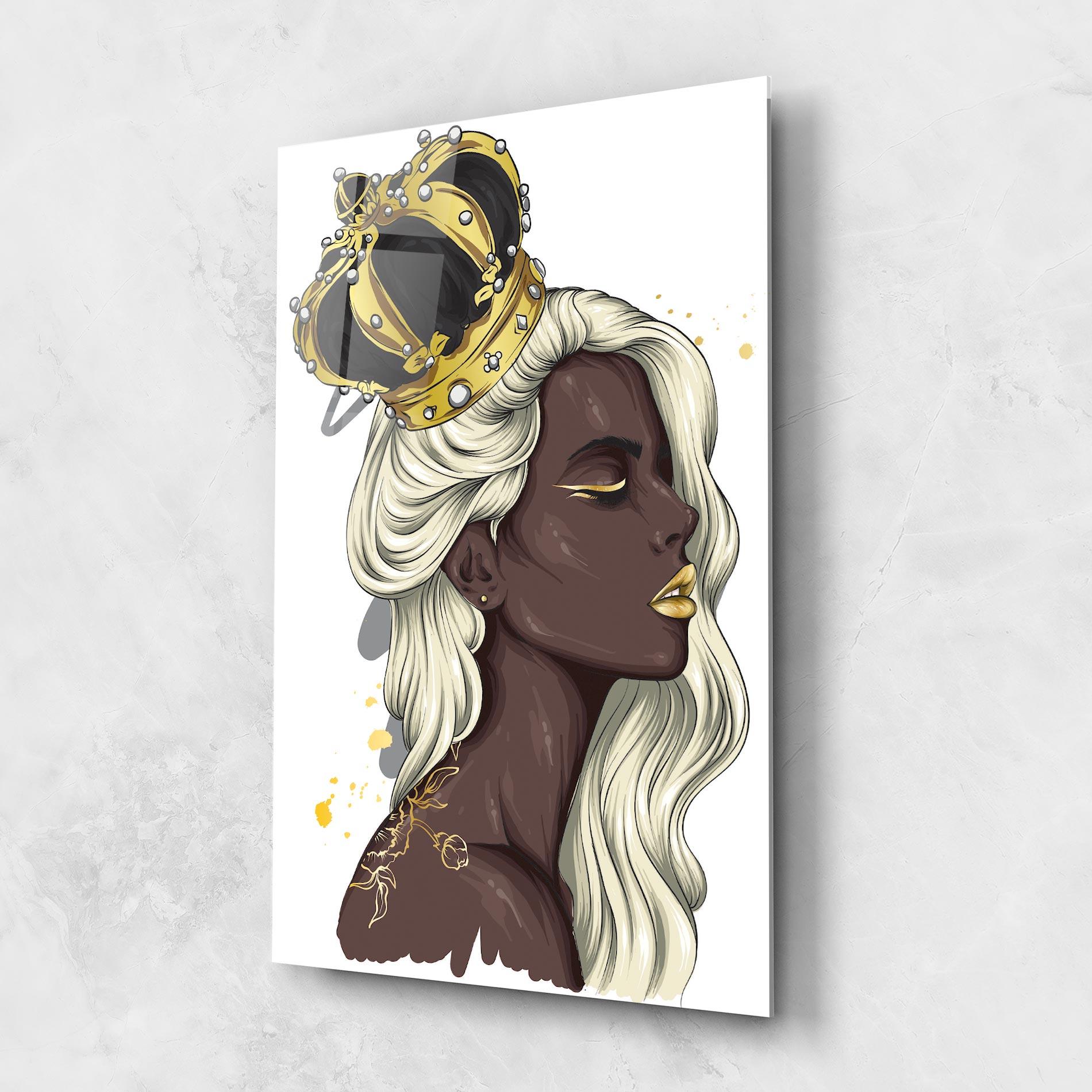 Üvegkép Big Black Crown mockup 1