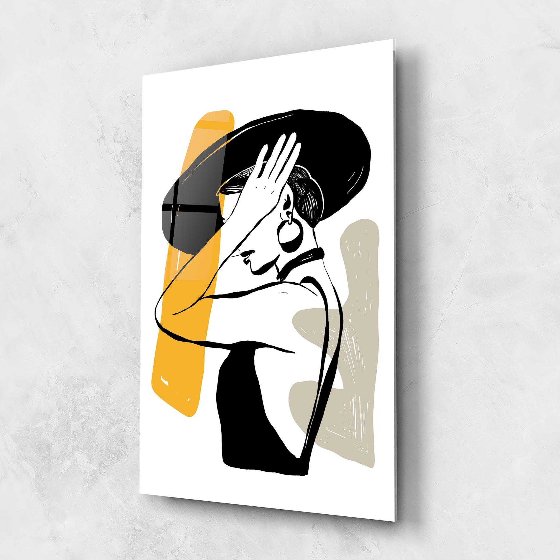 Üvegkép Big Earring mockup 1