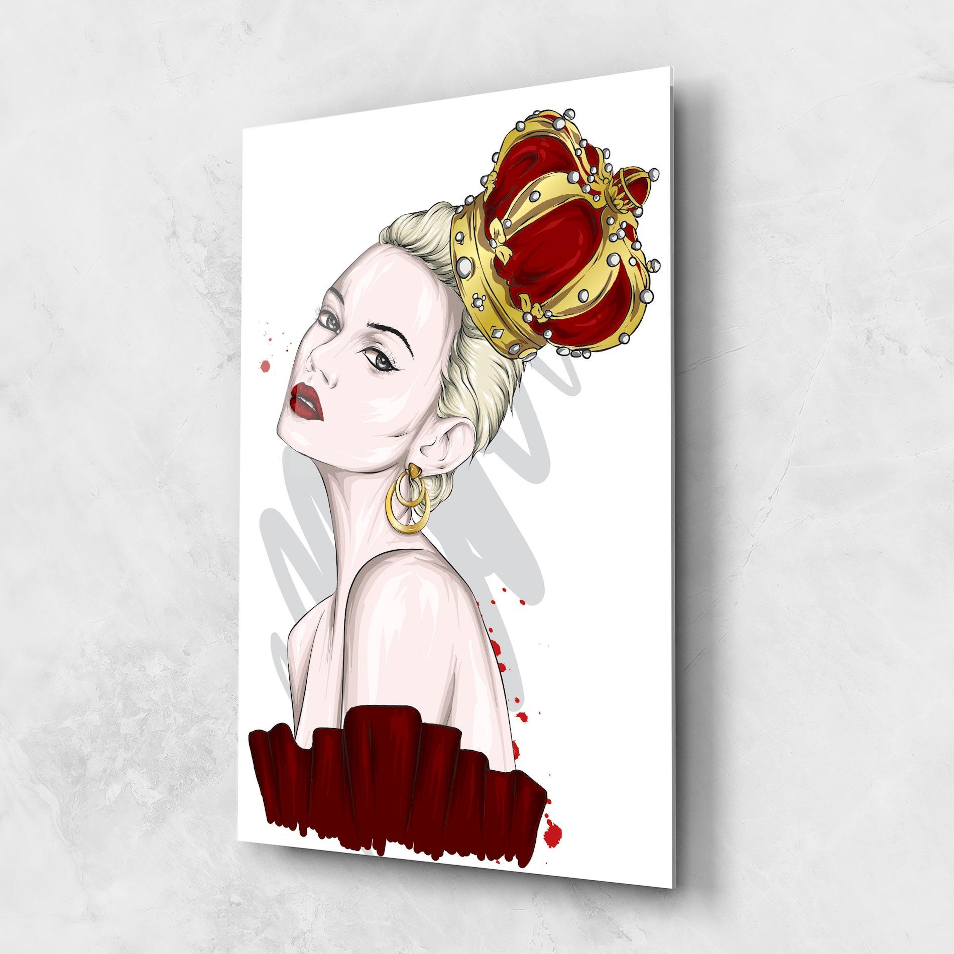 Üvegkép Big Red Crown mockup 1