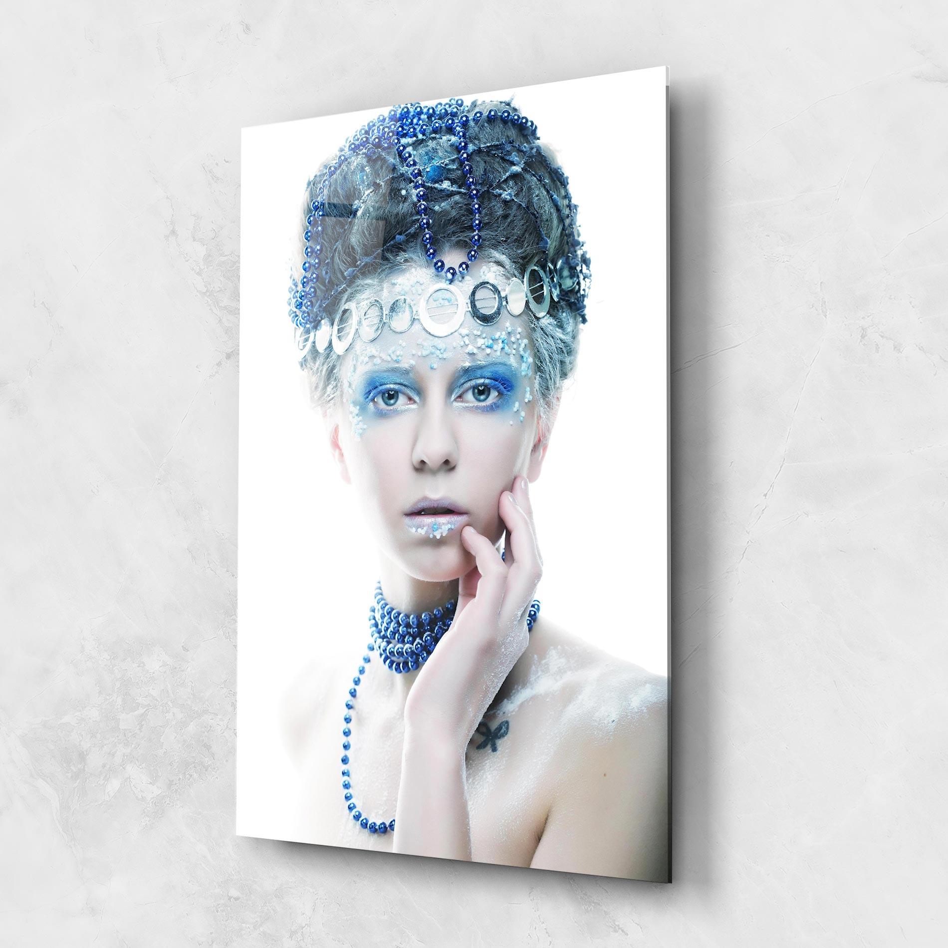 Üvegkép Blue Fairy Woman mockup 1