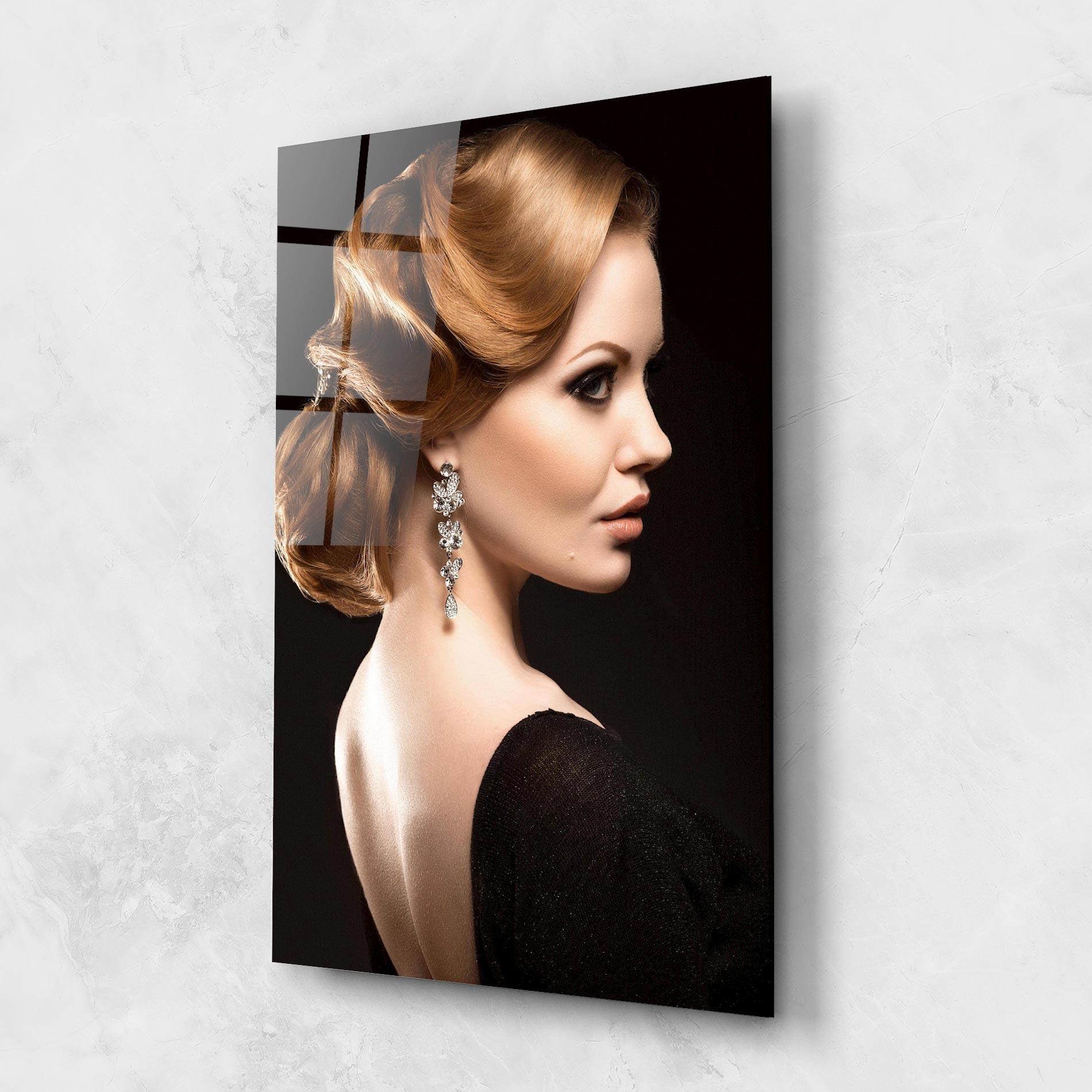 Üvegkép Elegant Earrings mockup 1