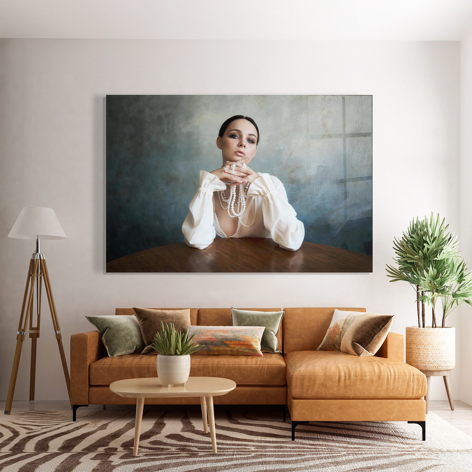 Girl White Pearls mockup 7