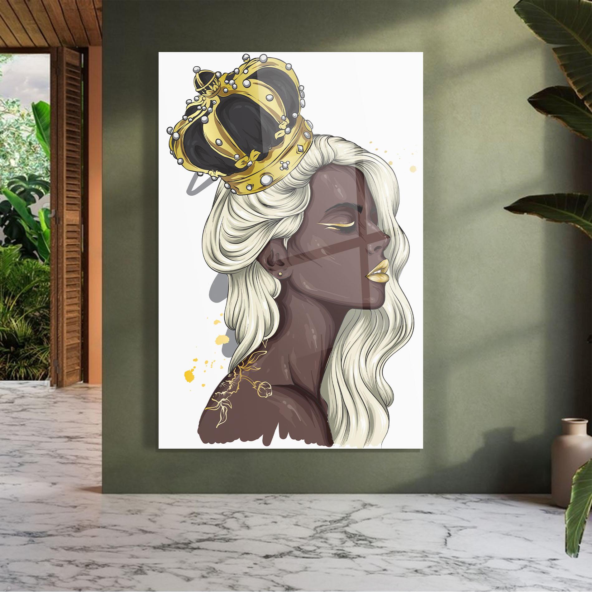 Üvegkép Big Black Crown mockup 7