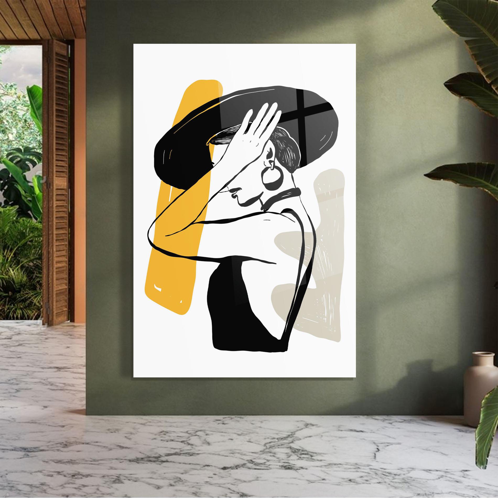 Üvegkép Big Earring mockup 7