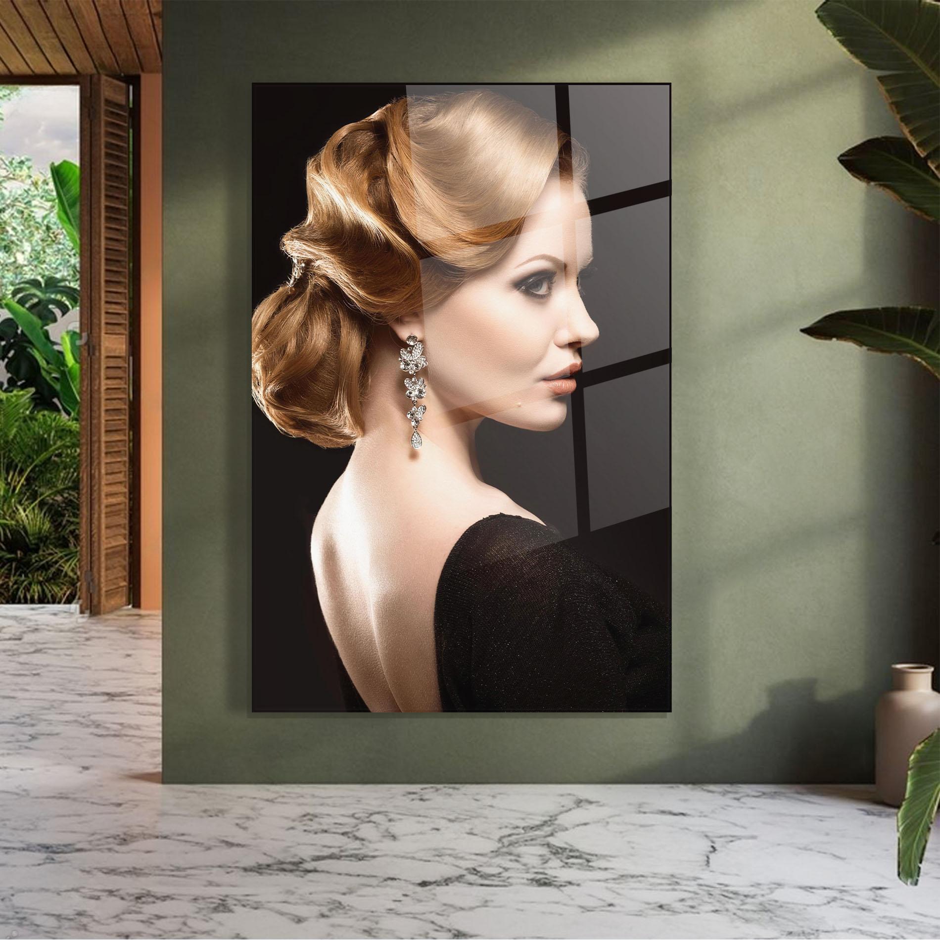 Üvegkép Elegant Earrings mockup 7