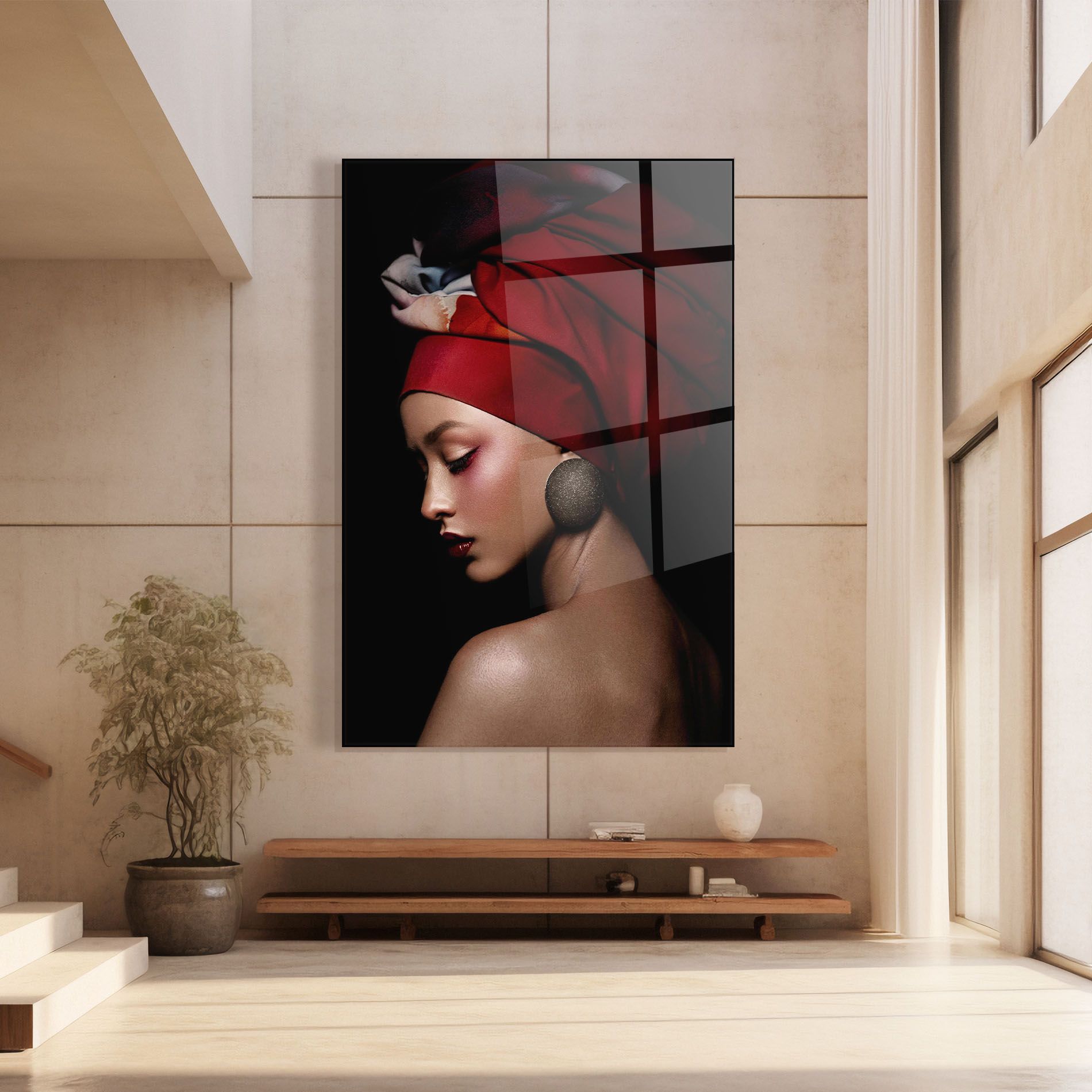 Big Circle Earring mockup 8