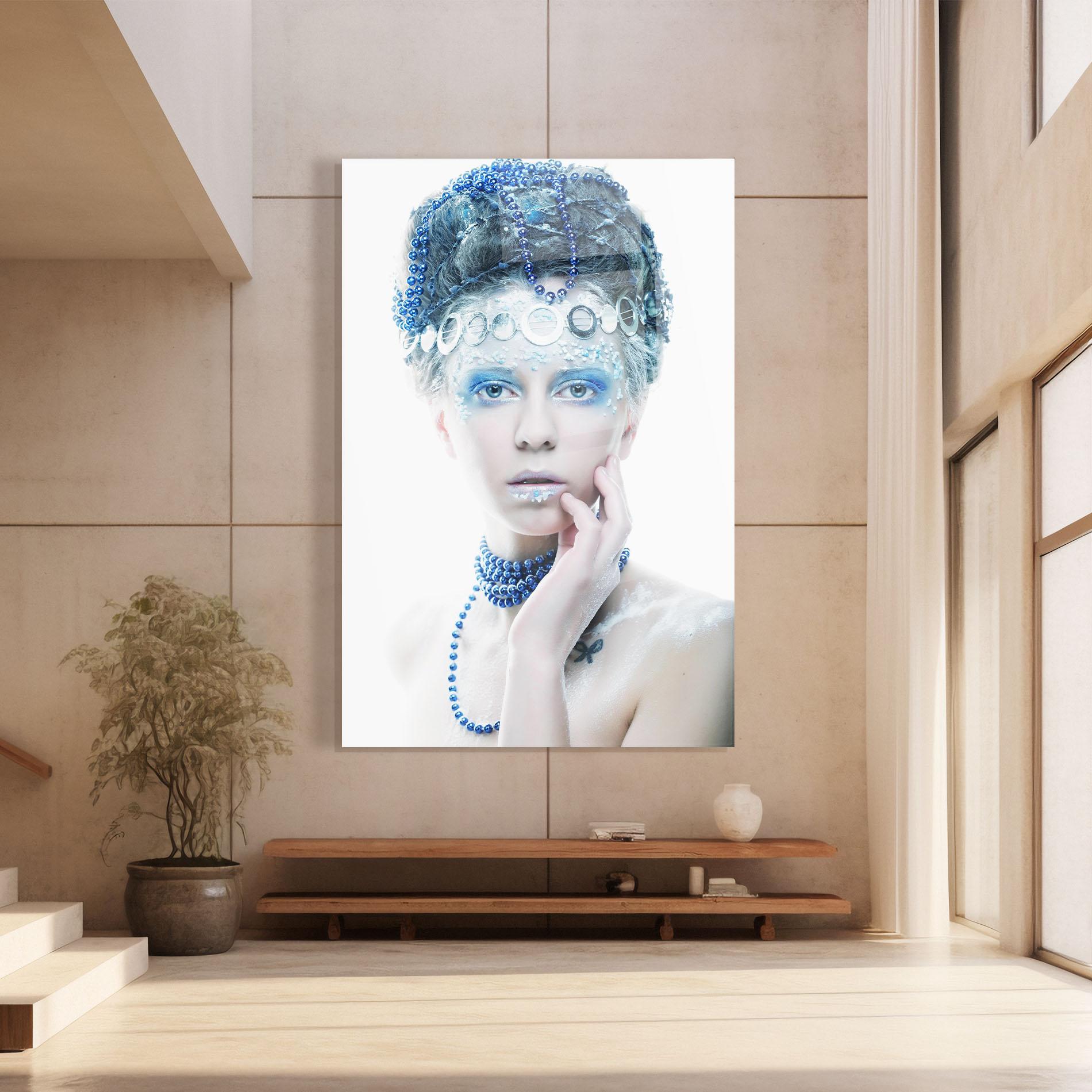 Üvegkép Blue Fairy Woman mockup 8