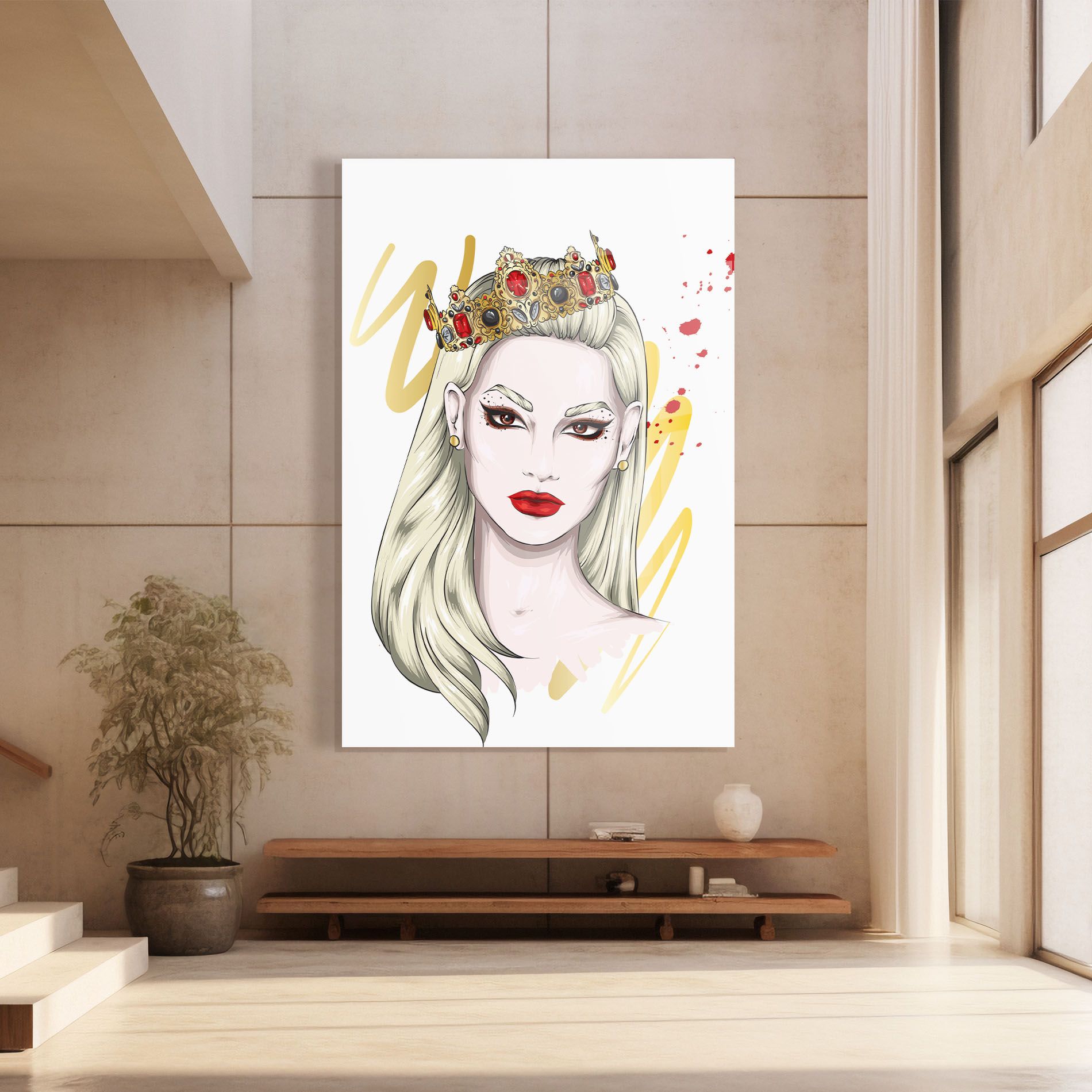 Gold Crown Woman mockup 8