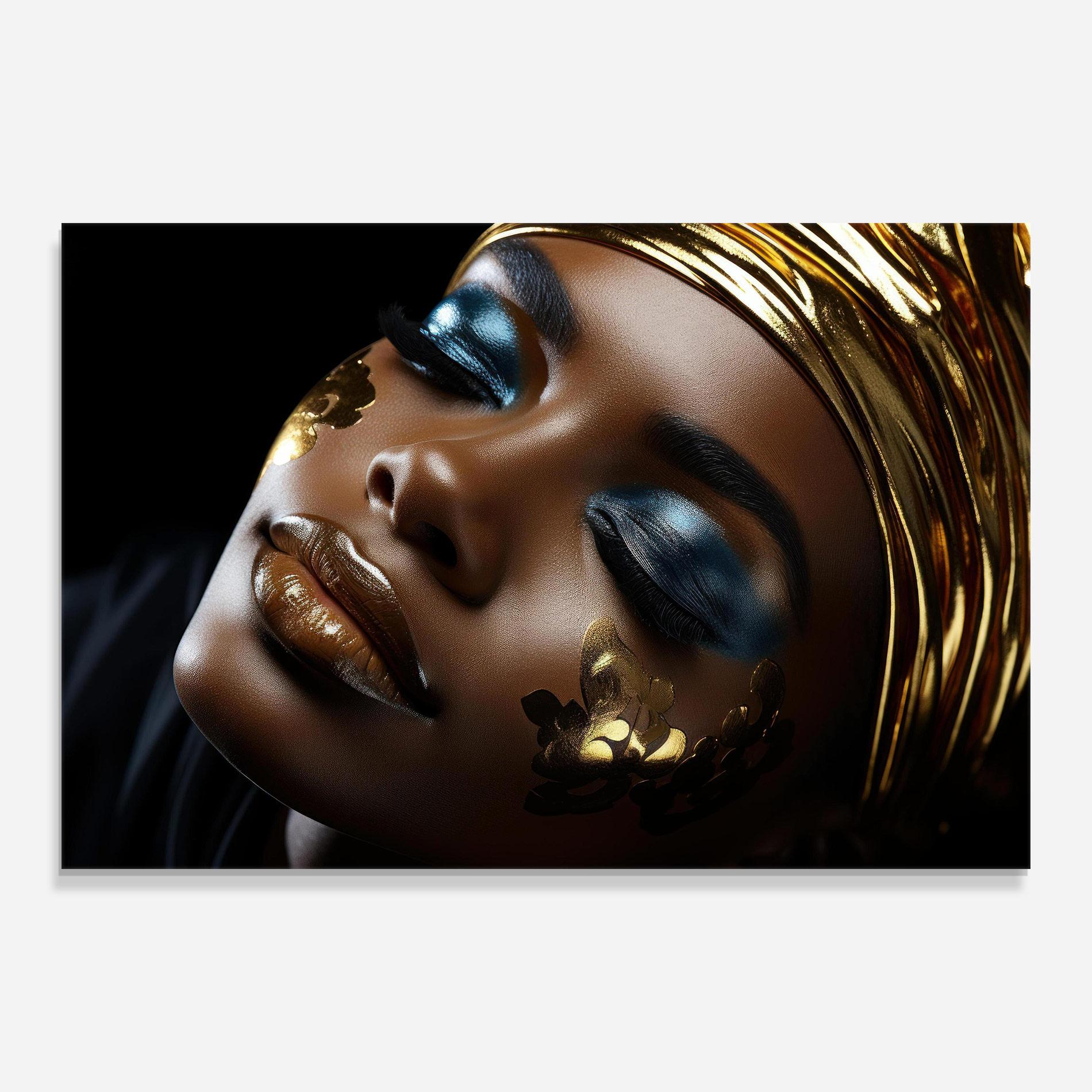 Üvegkép Dark Blue Makeup mockup 0