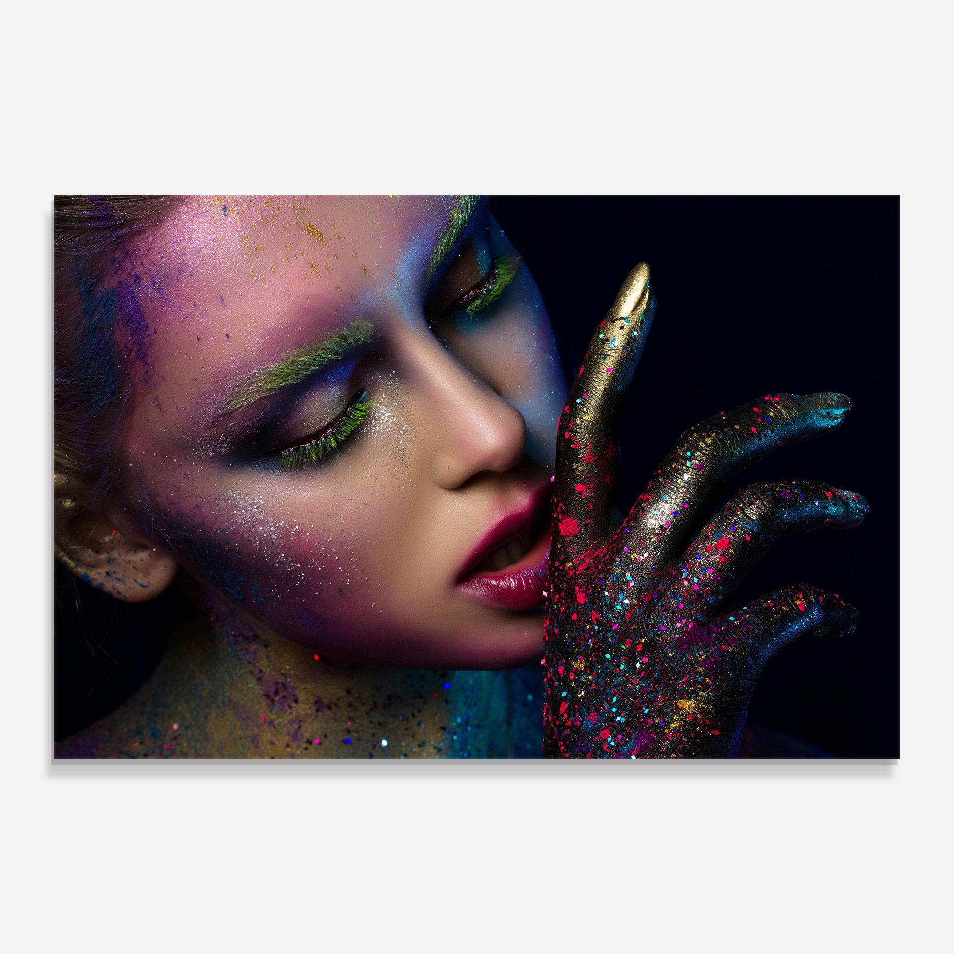 Üvegkép Green Eyelashes mockup 0