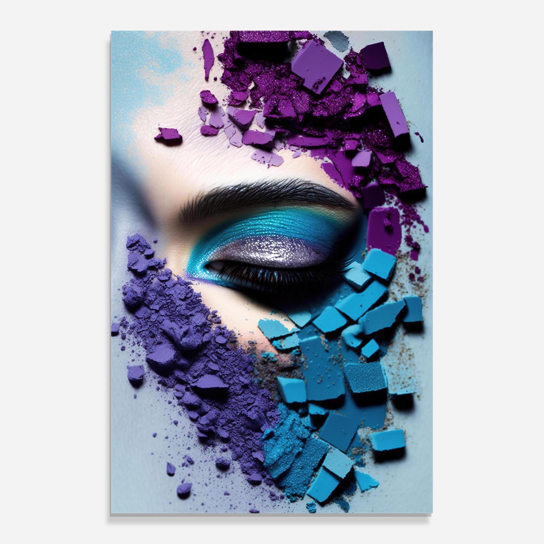 Üvegkép Crushed Neon Palette mockup 0