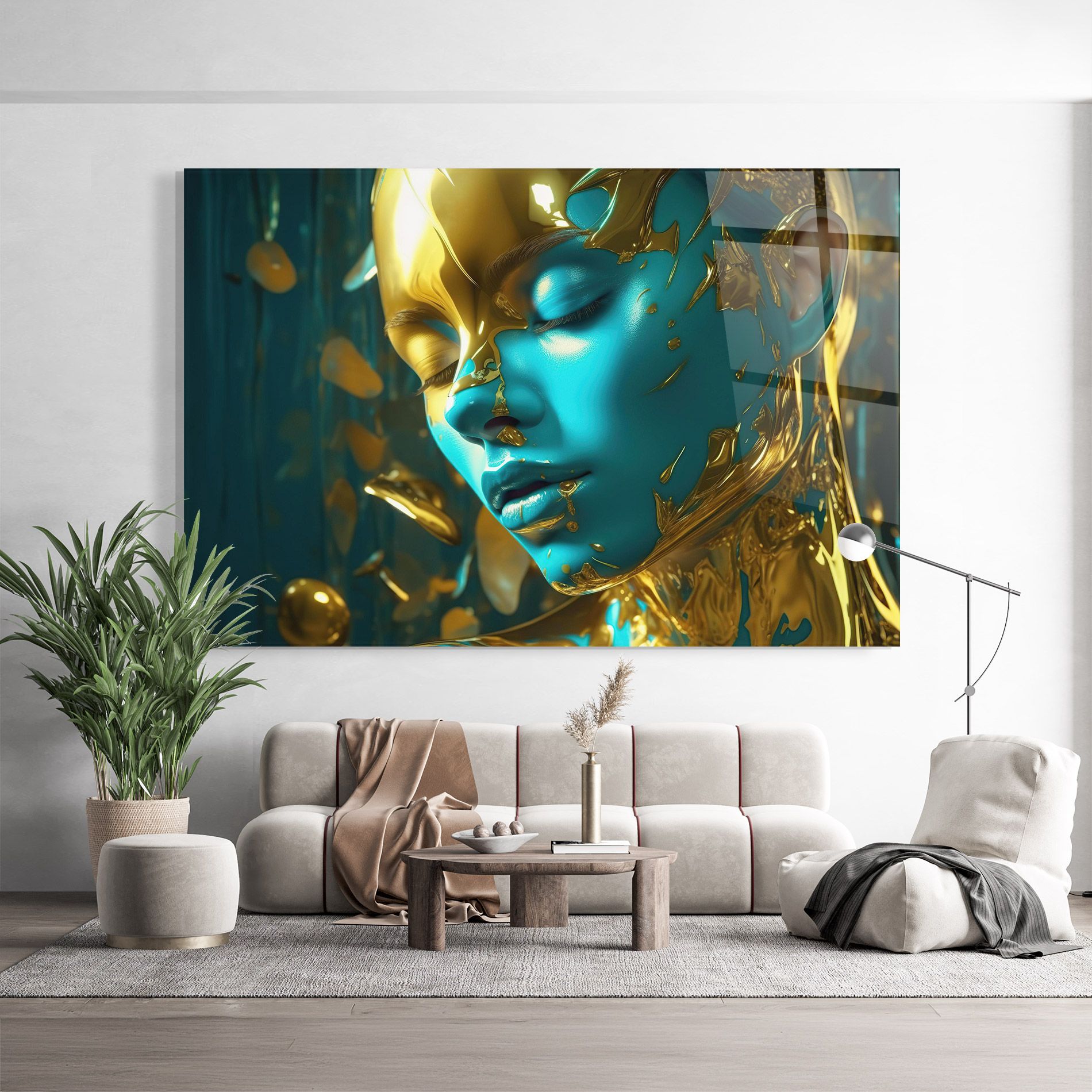 Golden Blue Makeup mockup 9