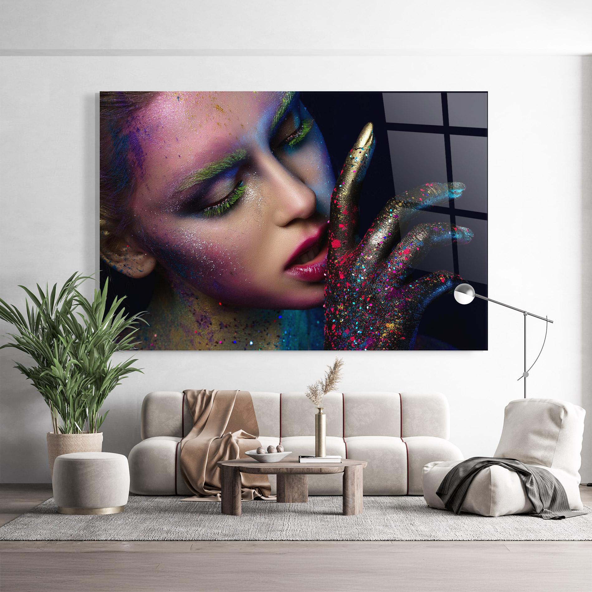 Üvegkép Green Eyelashes mockup 9