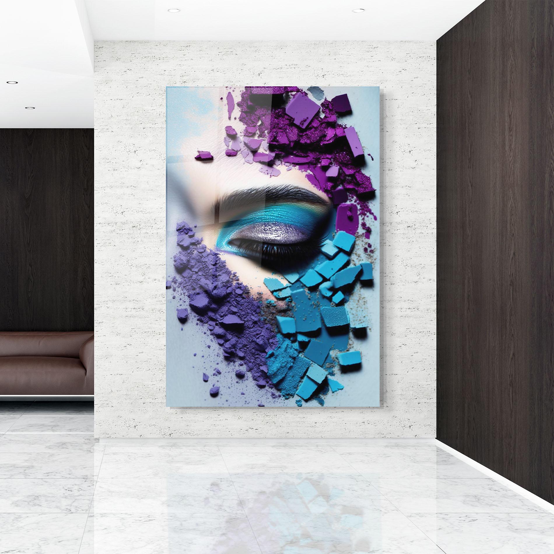 Üvegkép Crushed Neon Palette mockup 9