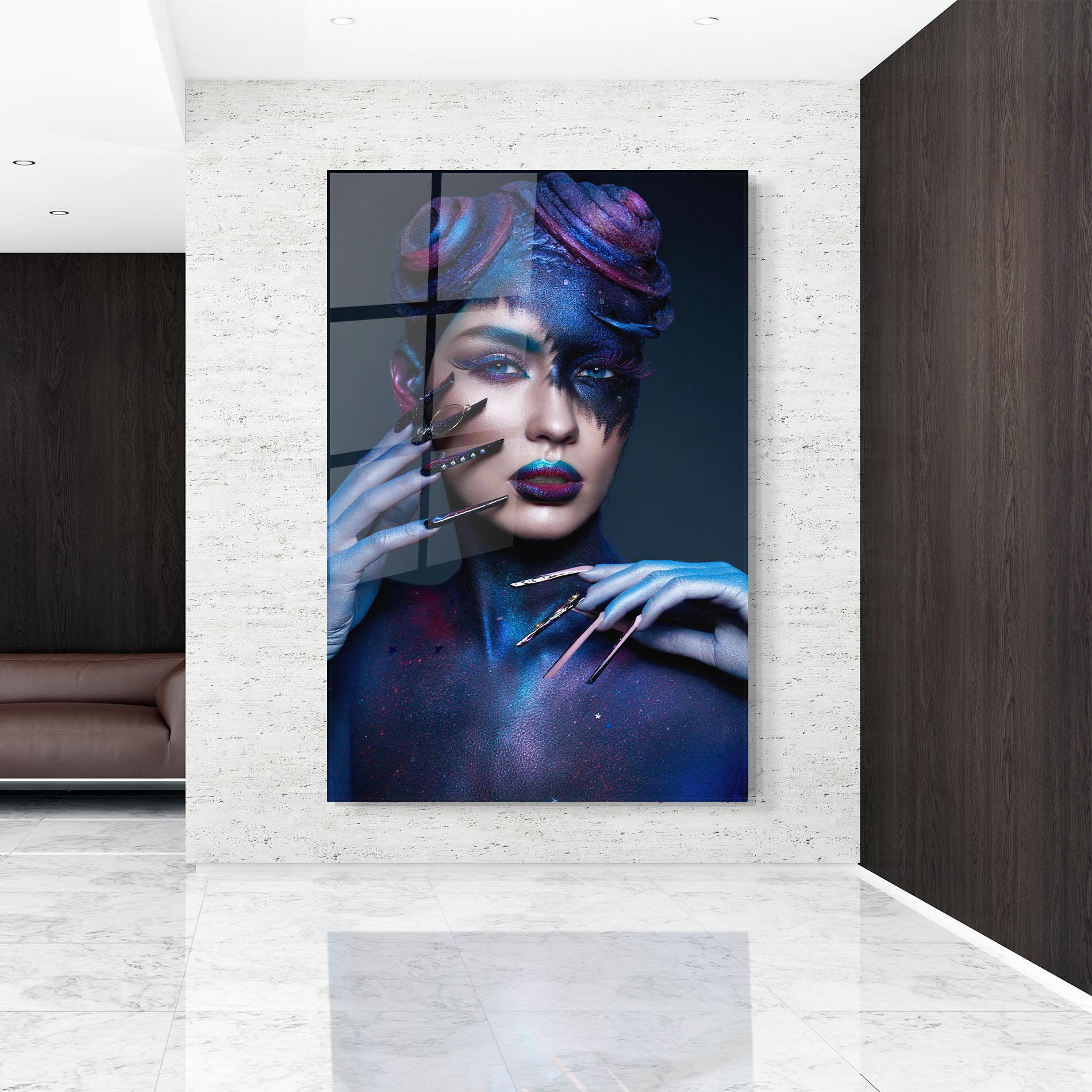 Üvegkép Galaxy Hair Girl mockup 9