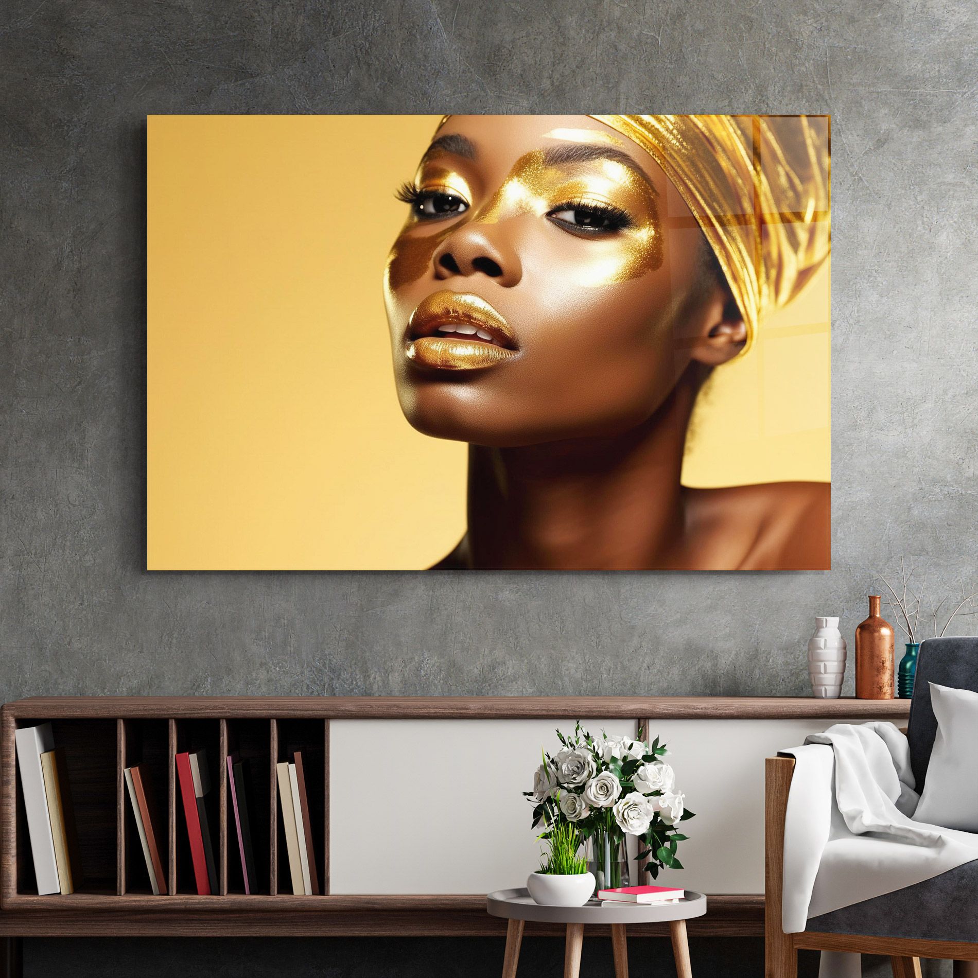 Gold Headdress mockup 2