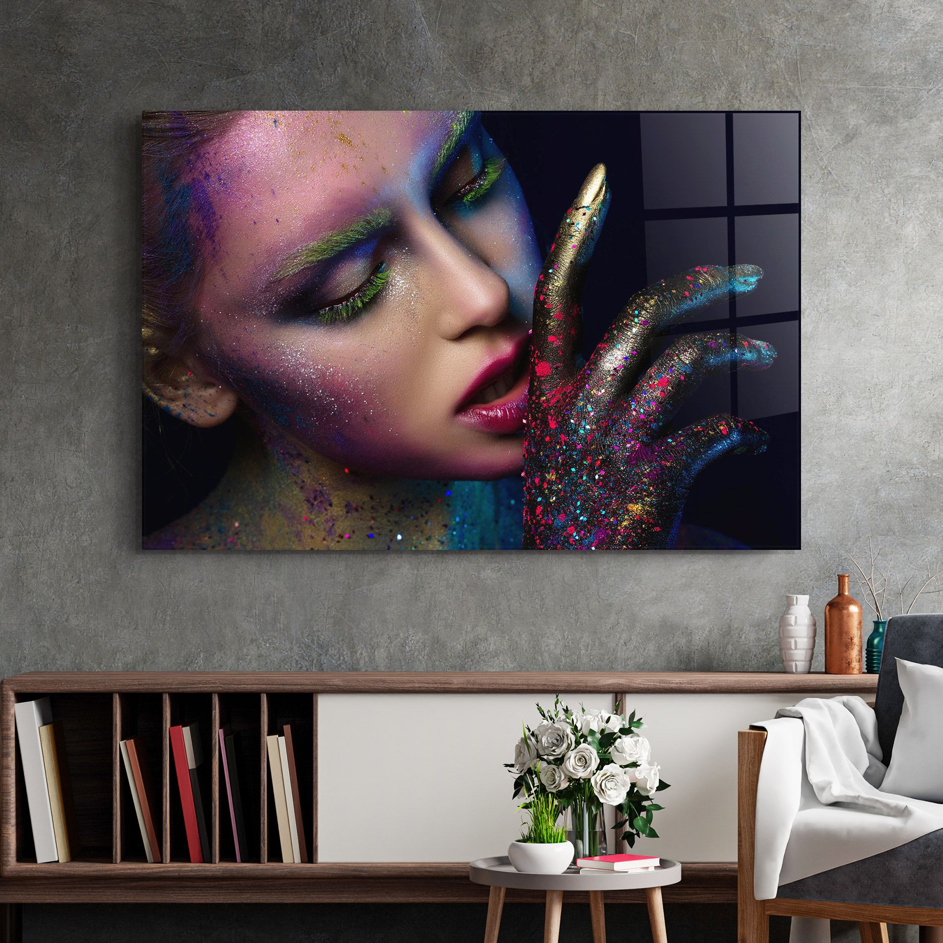 Green Eyelashes mockup 2