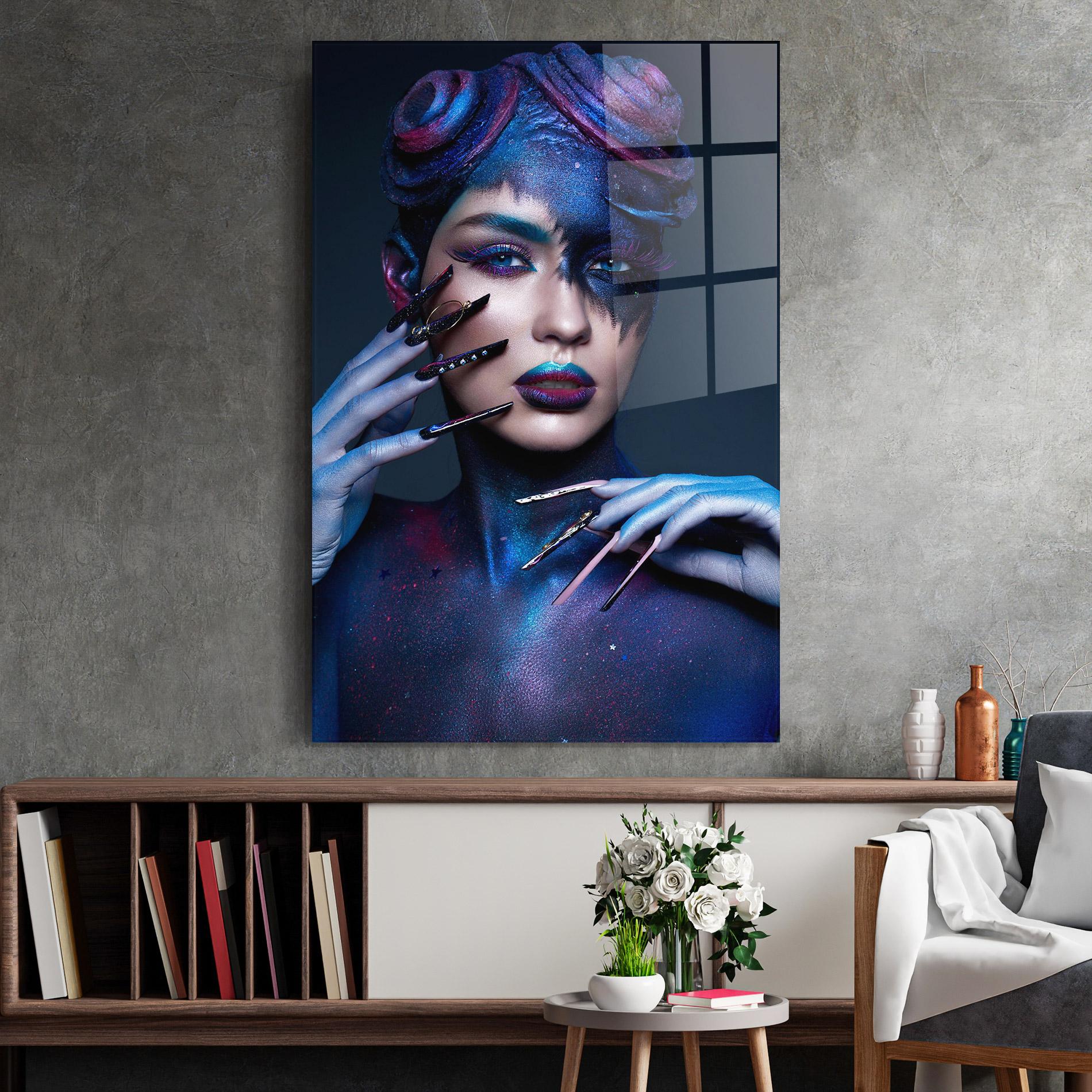 Üvegkép Galaxy Hair Girl mockup 2