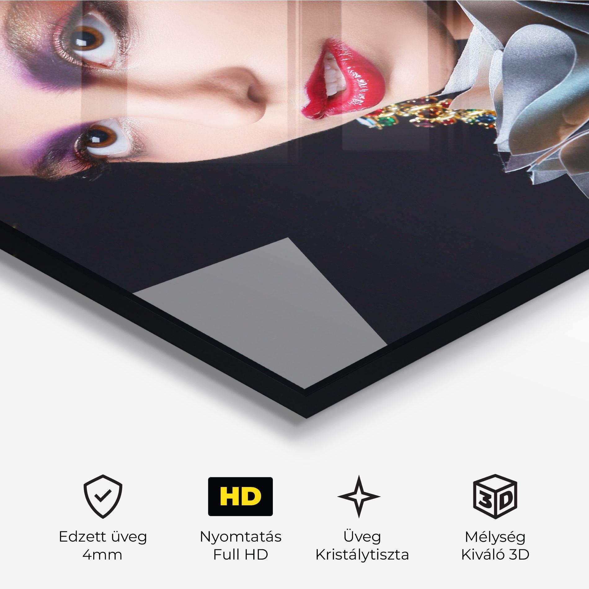 Üvegkép Big Eyes Makeup mockup 3