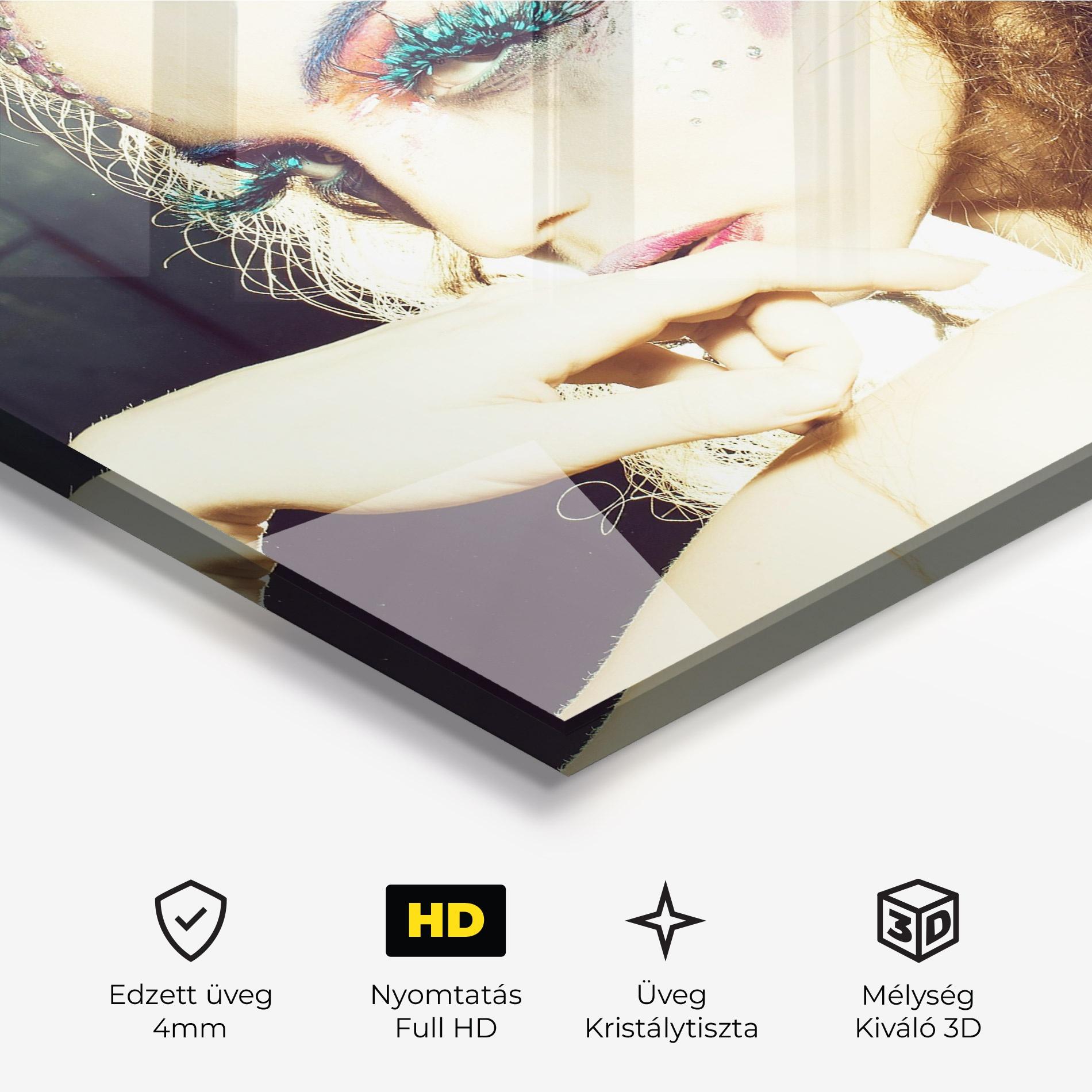 Üvegkép False Feather Eyelashes mockup 3