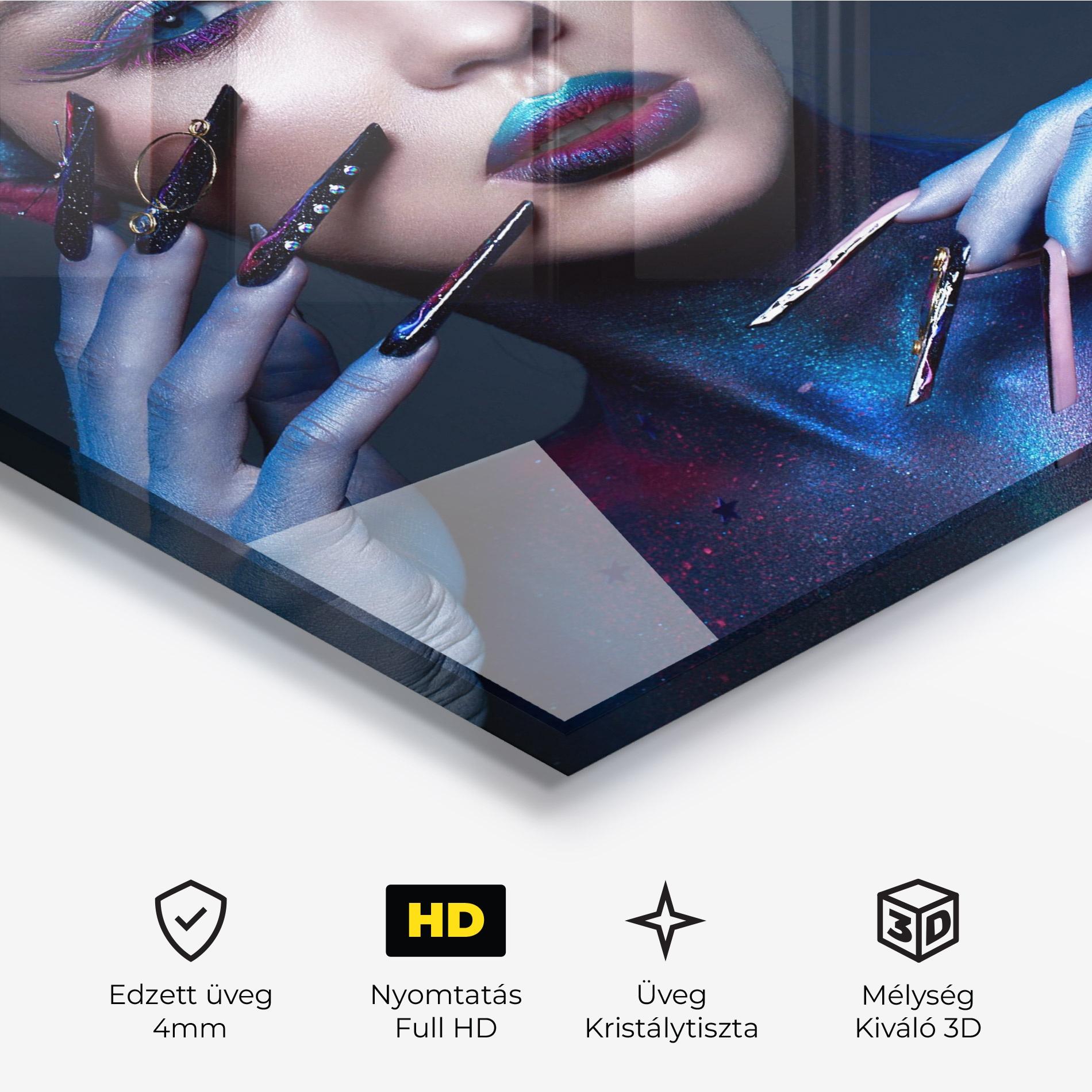 Üvegkép Galaxy Hair Girl mockup 3