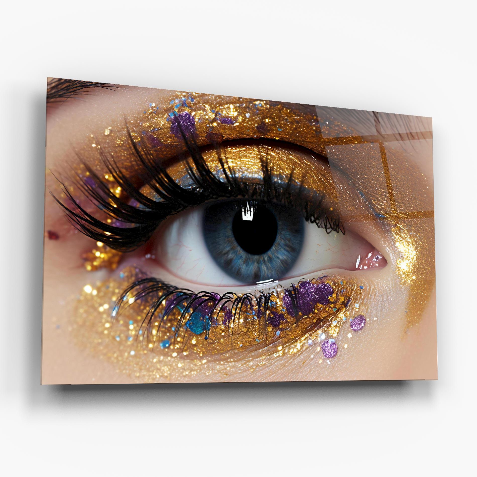 Üvegkép Blue Eye Make Up mockup 6