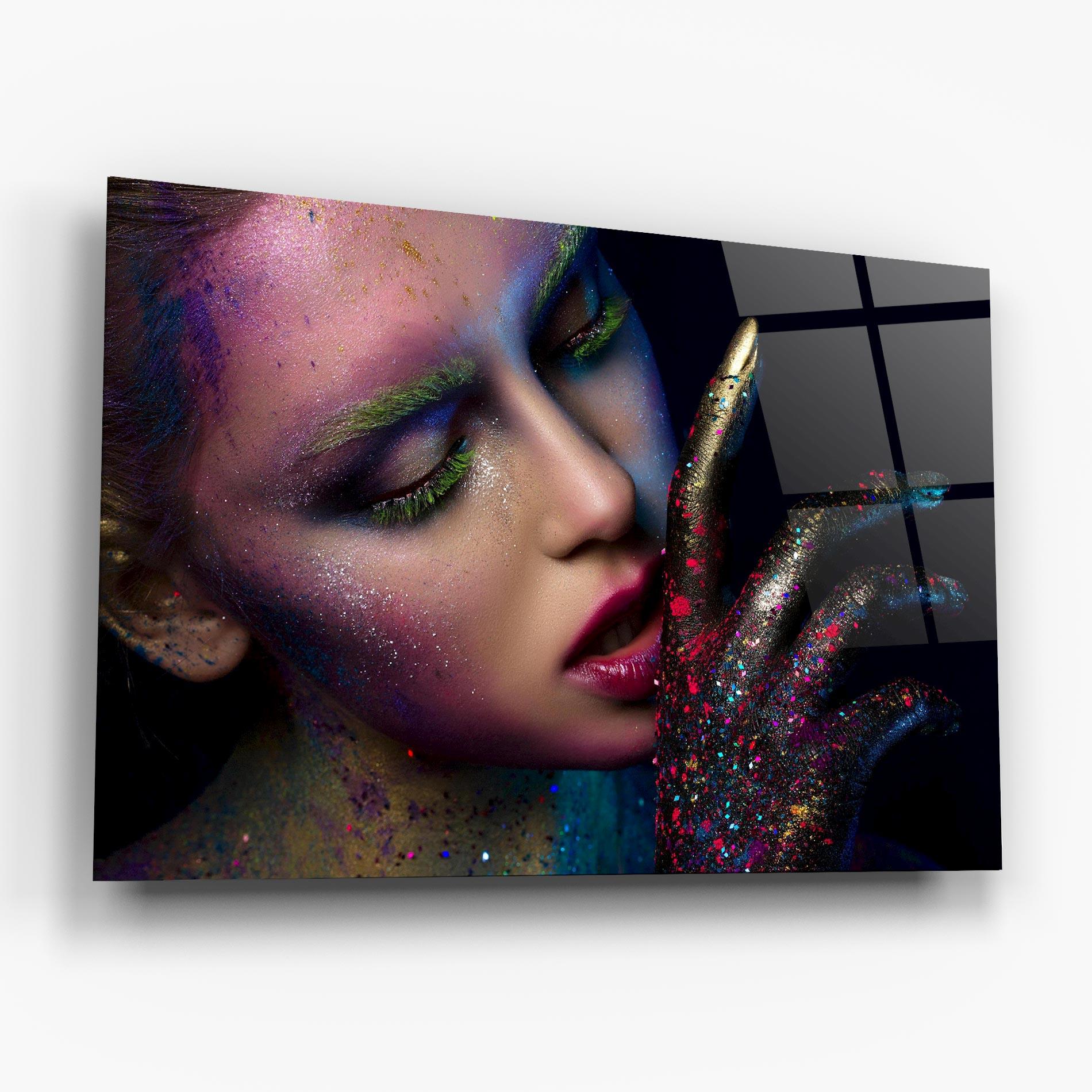 Üvegkép Green Eyelashes mockup 6