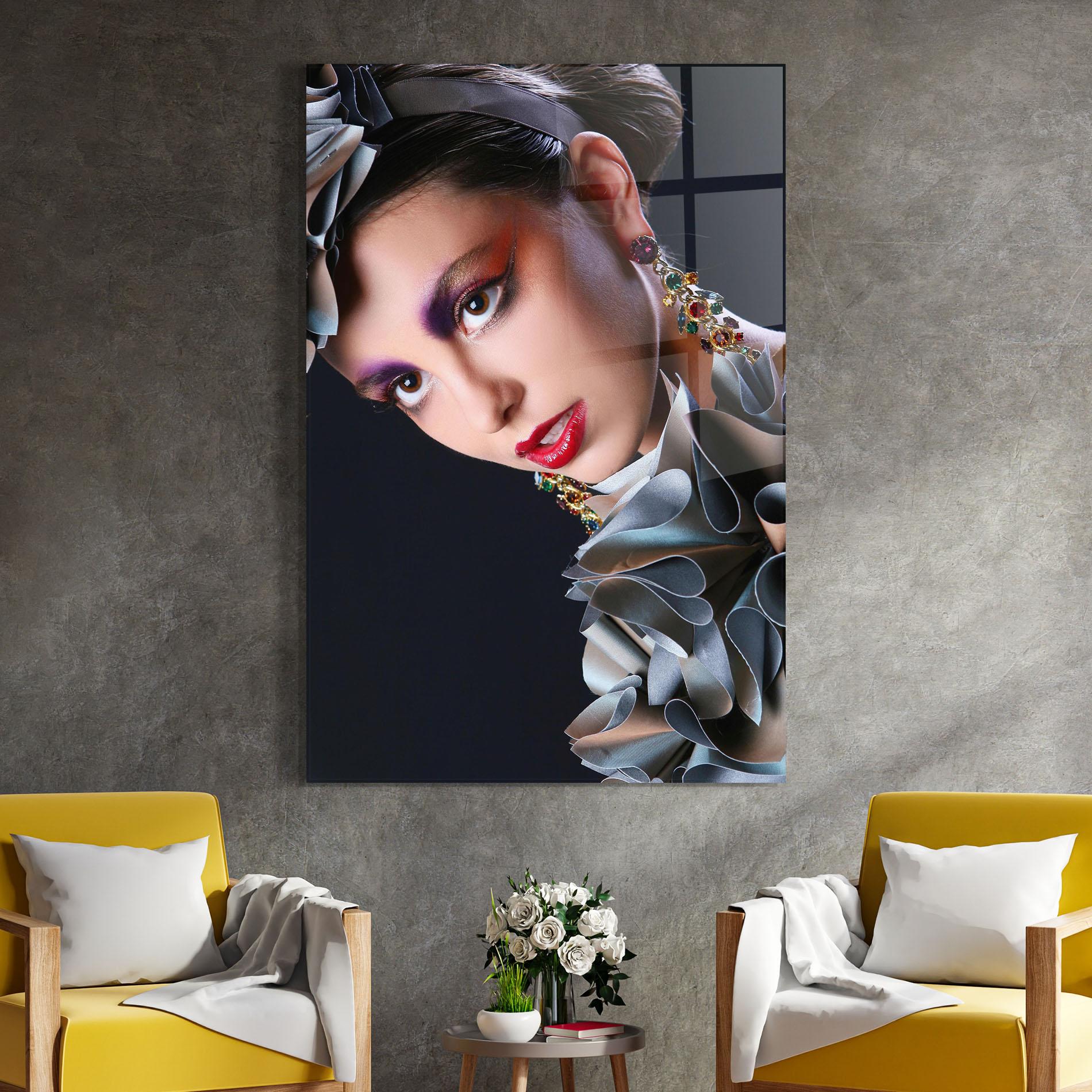 Üvegkép Big Eyes Makeup mockup 4