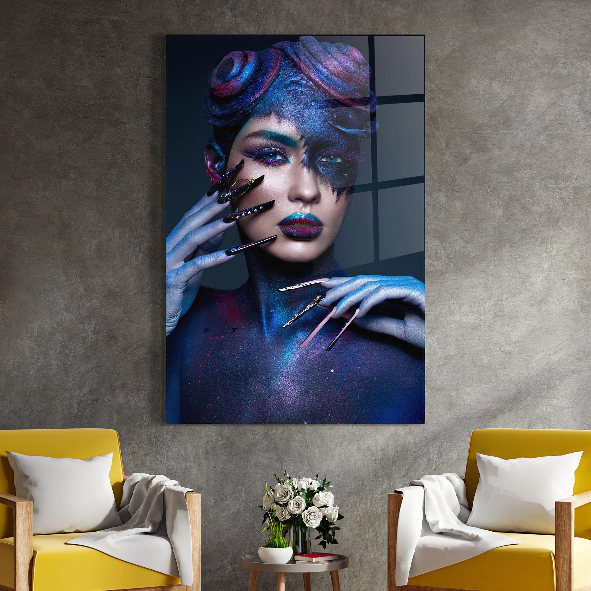 Üvegkép Galaxy Hair Girl mockup 4