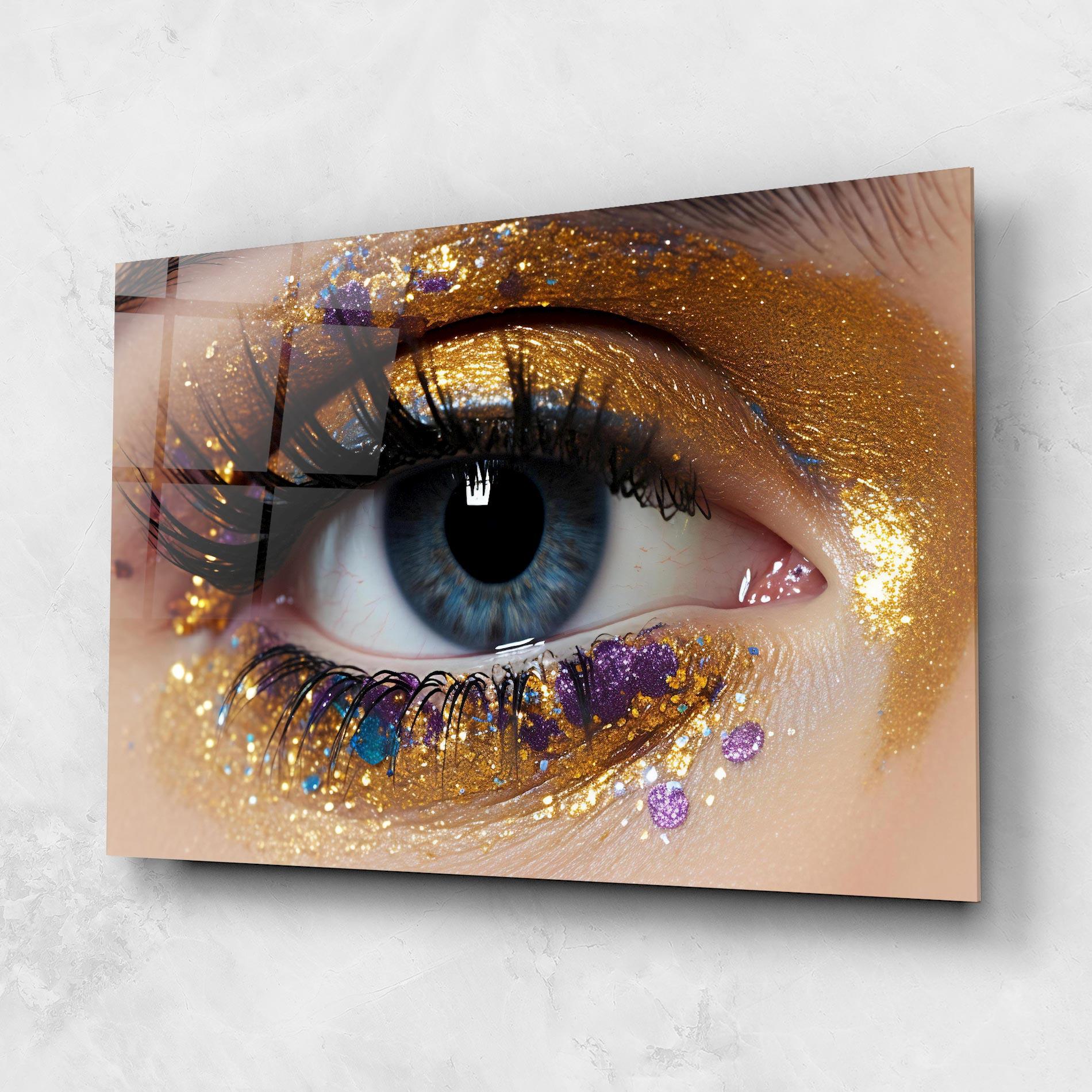 Üvegkép Blue Eye Make Up mockup 1