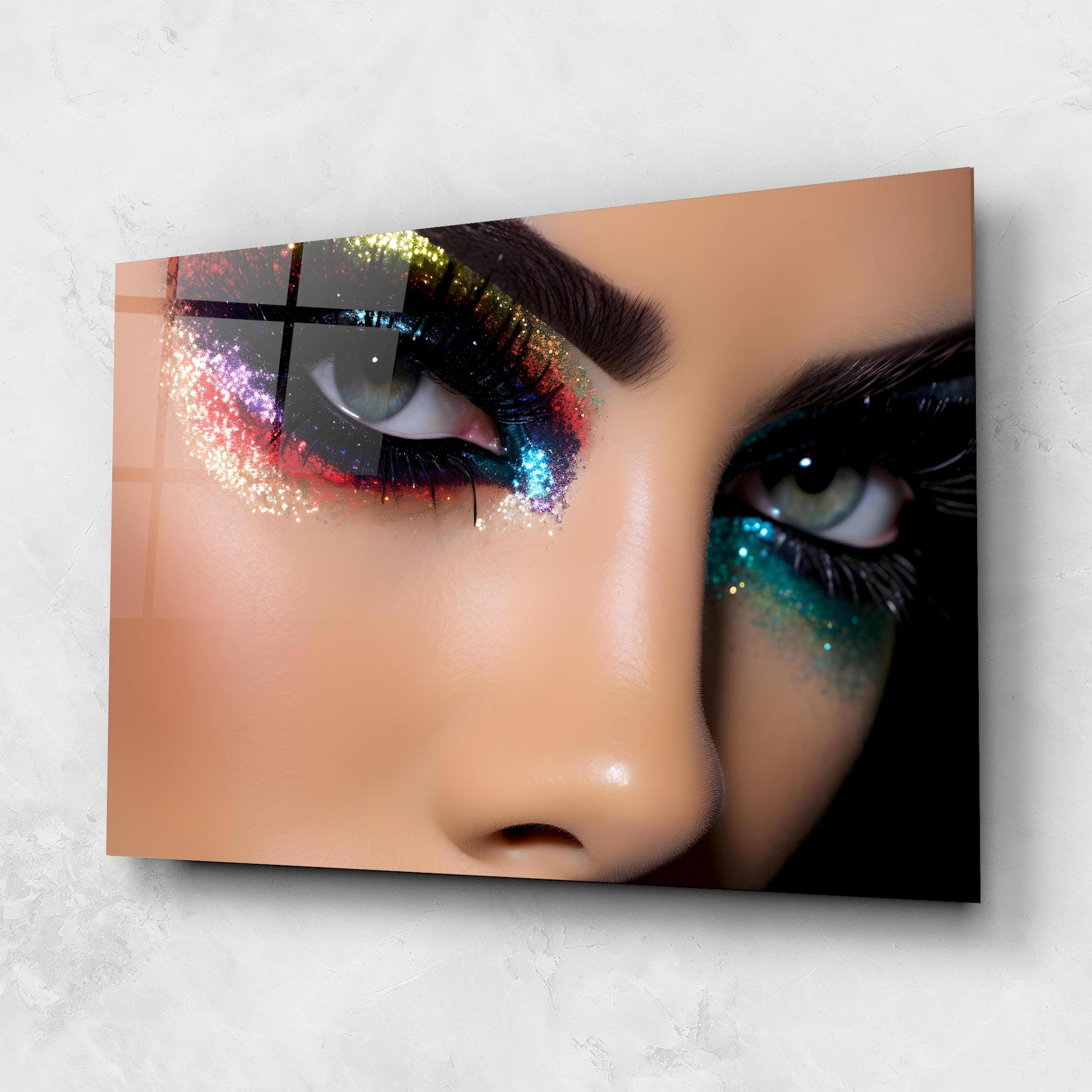 Üvegkép Feminine Makeup Model mockup 1