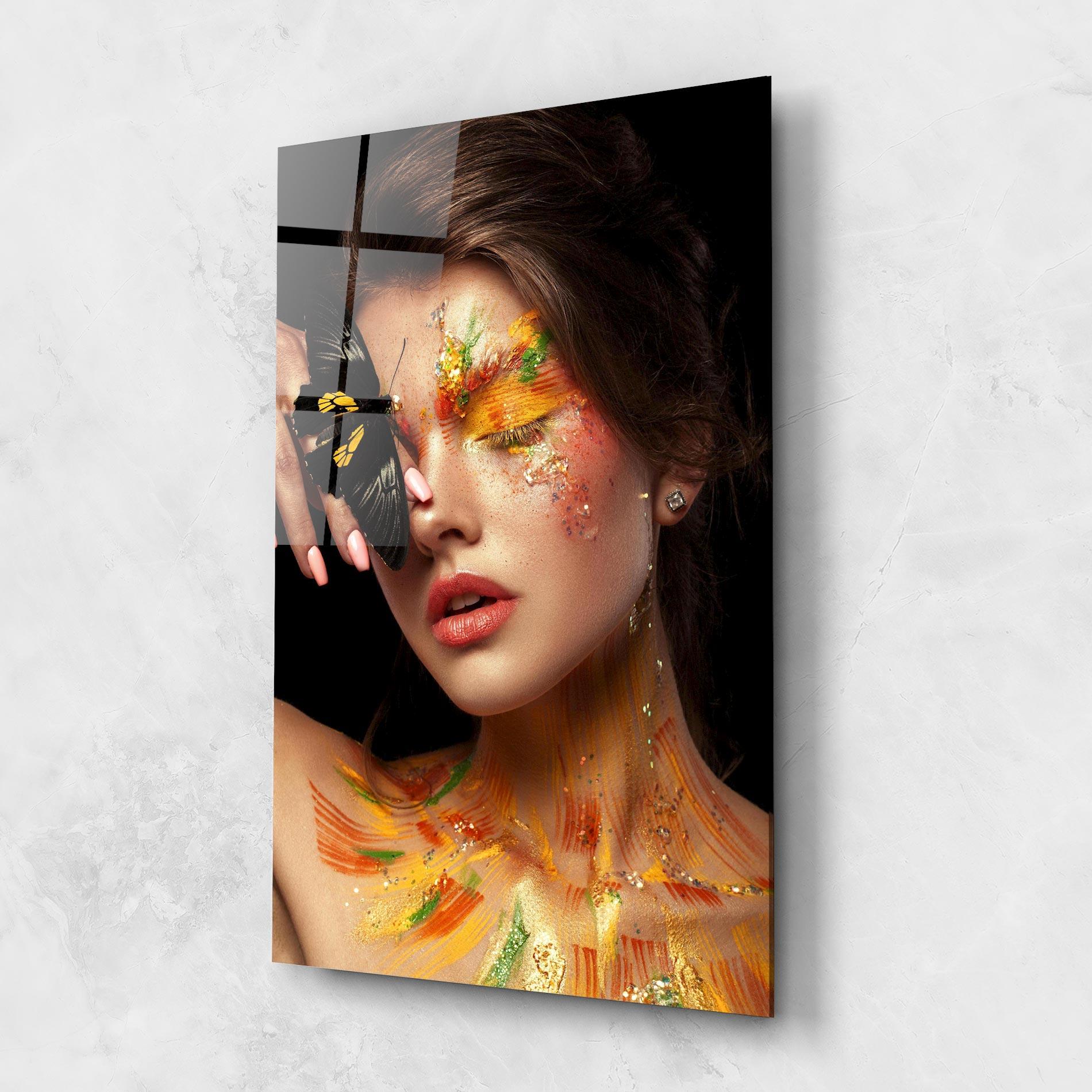 Üvegkép Butterflu Makeup mockup 1