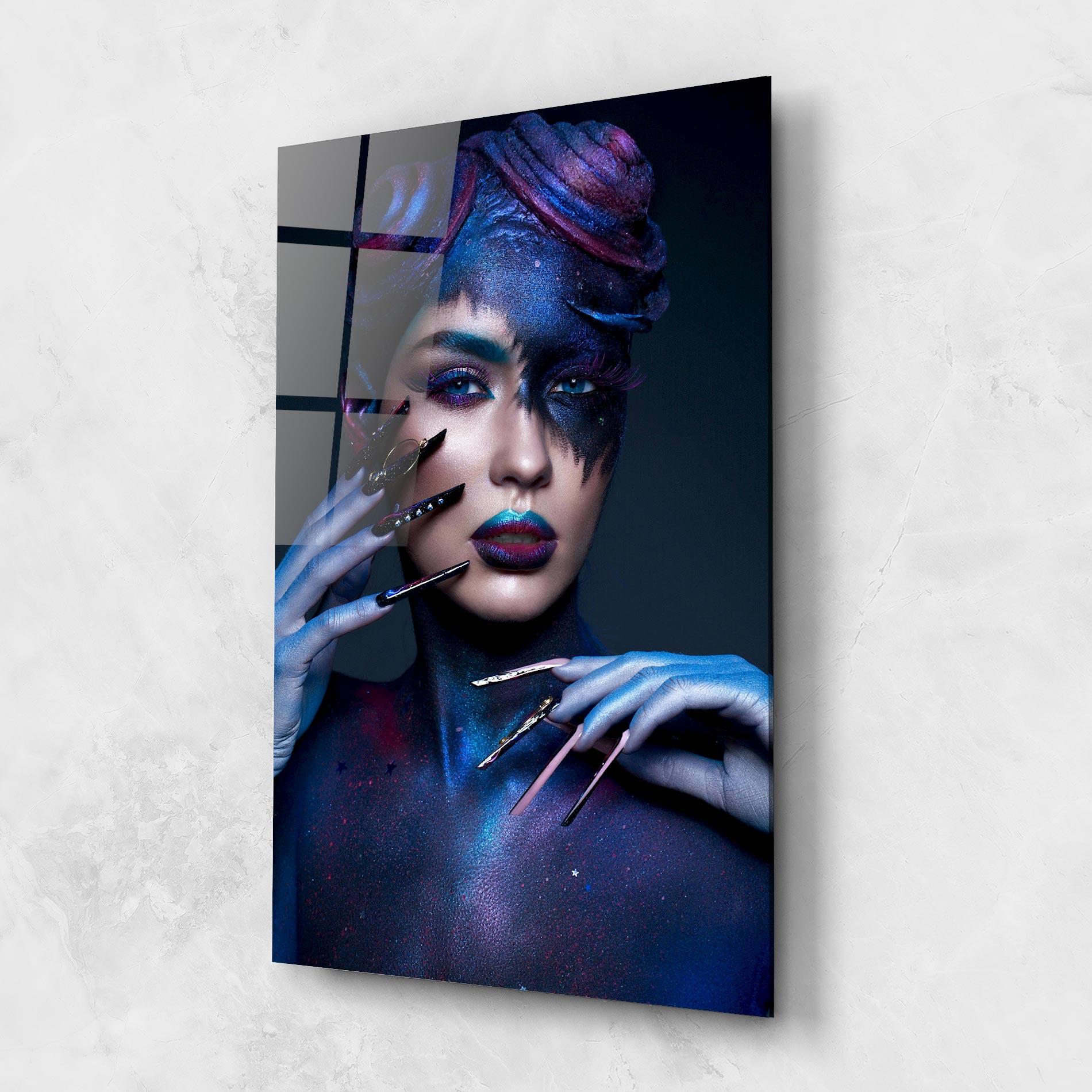 Üvegkép Galaxy Hair Girl mockup 1